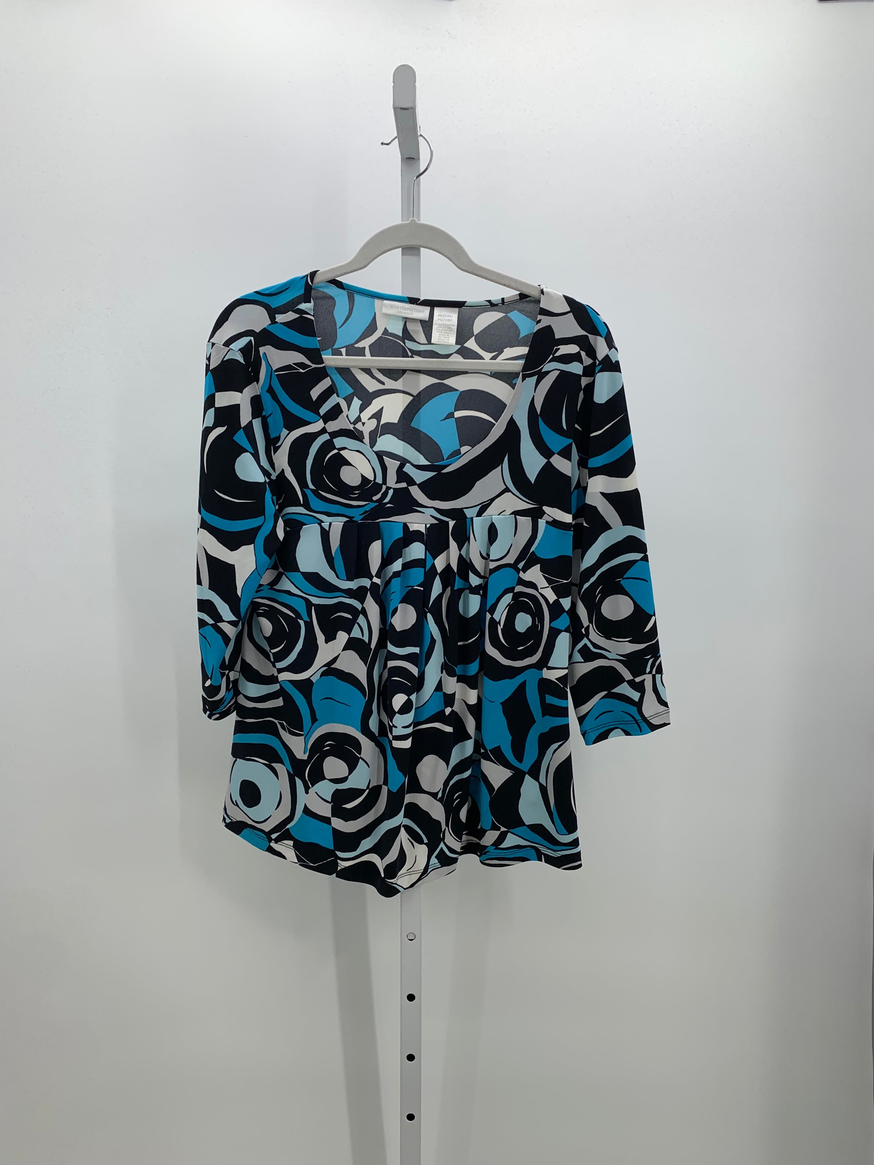Worthington Size Medium Misses 3/4 Sleeve Shirt