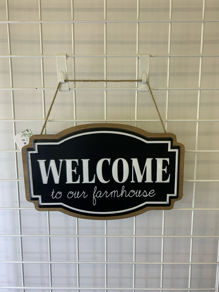 WELCOME TO OUR FARMHOUSE WALL ART.