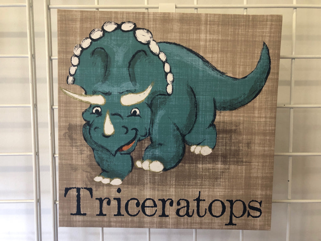 TRICERATOPS WALL ART.
