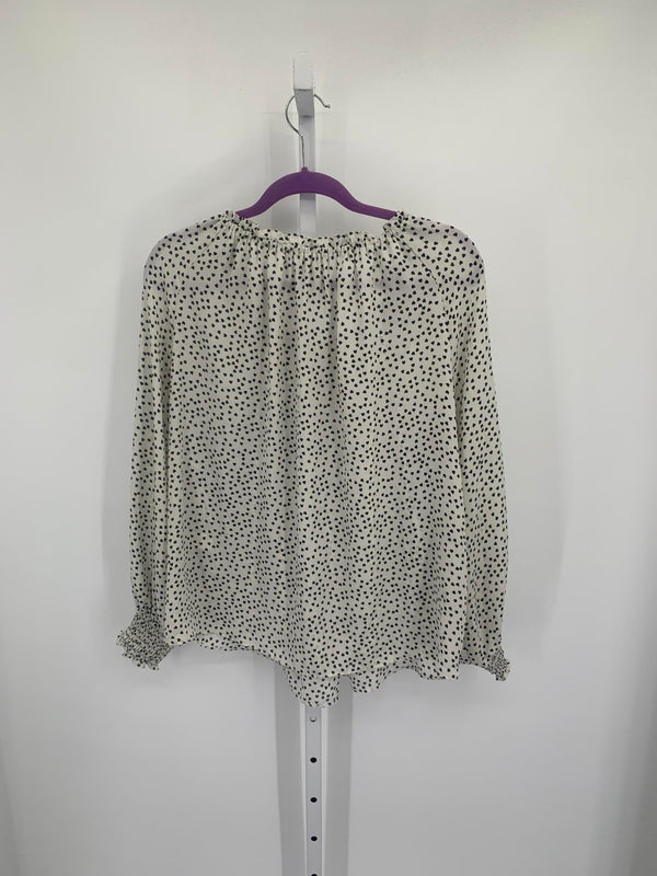 Max Studio Size Large Misses Long Sleeve Shirt