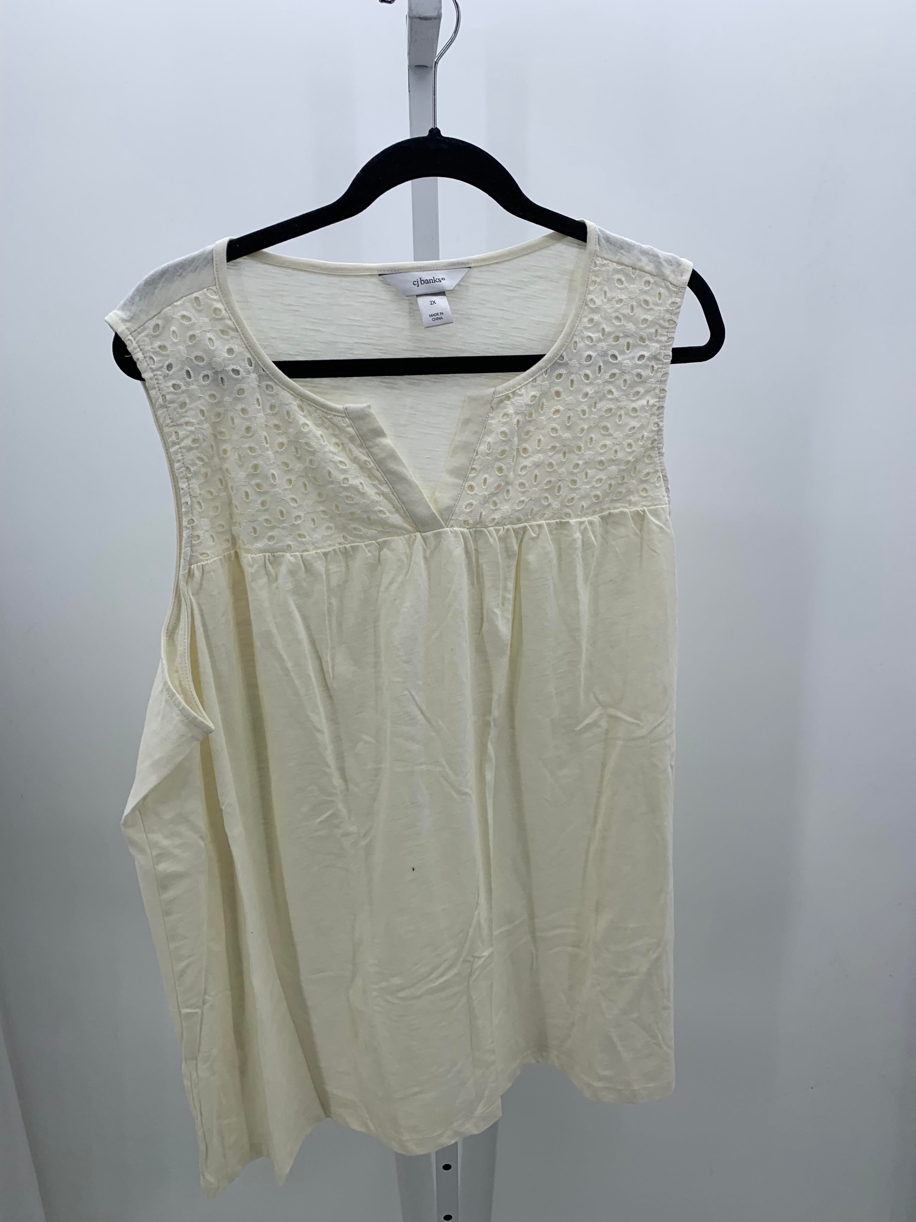 CJ Banks Size 2X Womens Sleeveless Shirt