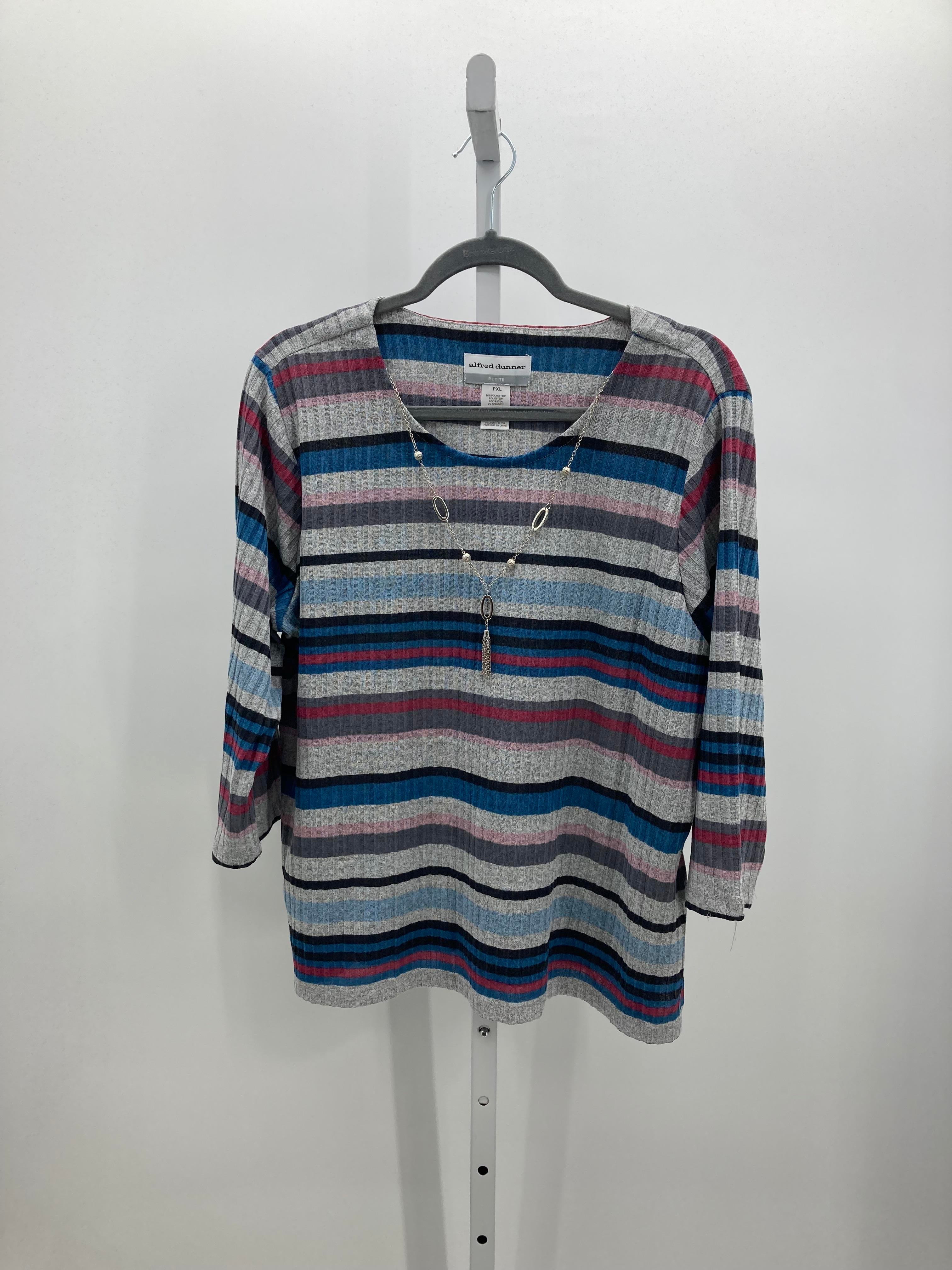 Alfred Dunner Size X Large Petite Petite 3/4 Sleeve Shirt