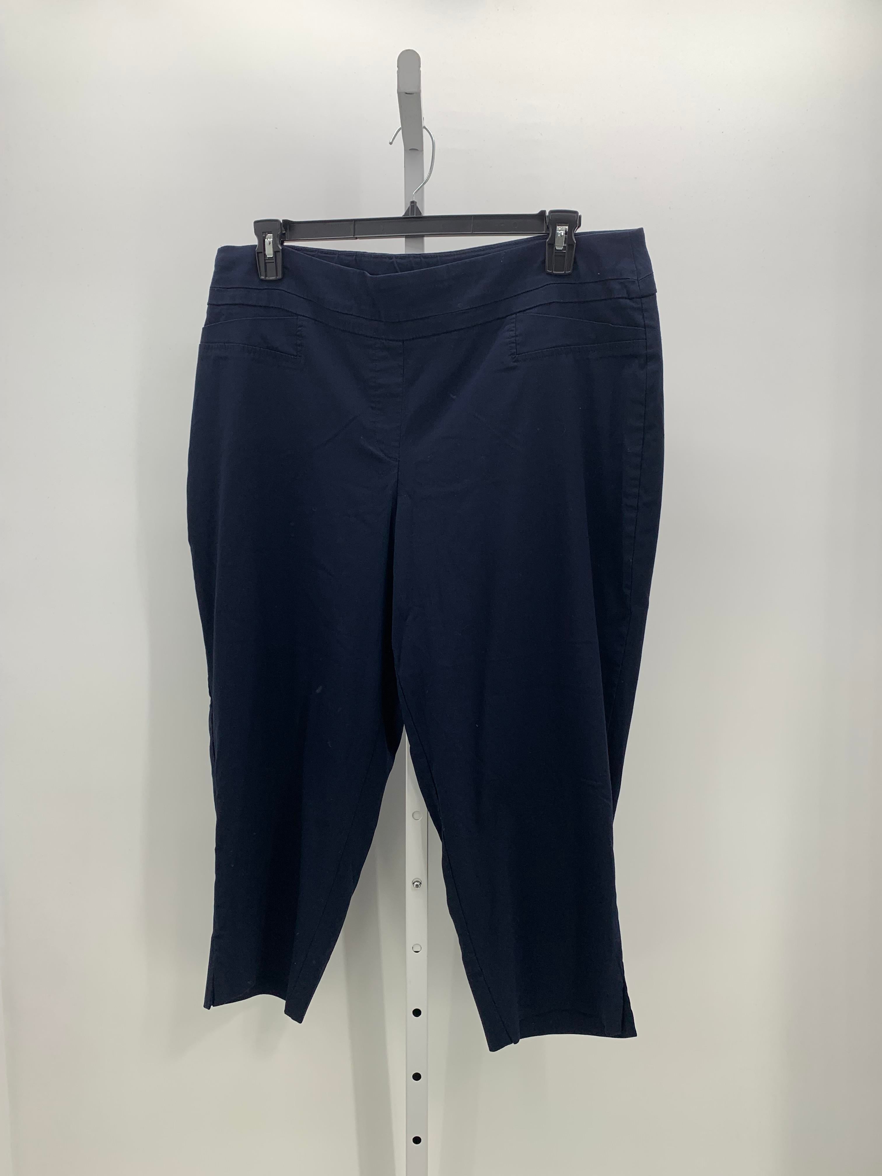 Dalia Collection Size 20W Womens Capri Pants