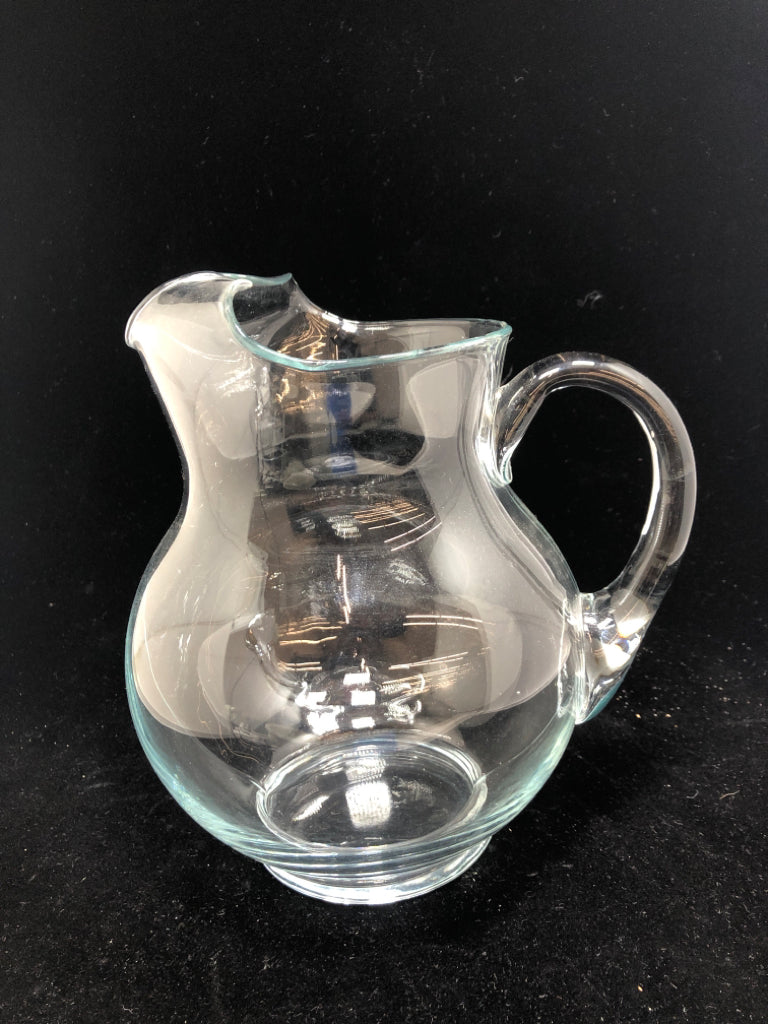 LG GLASS PITCHER W/ICE LIP.