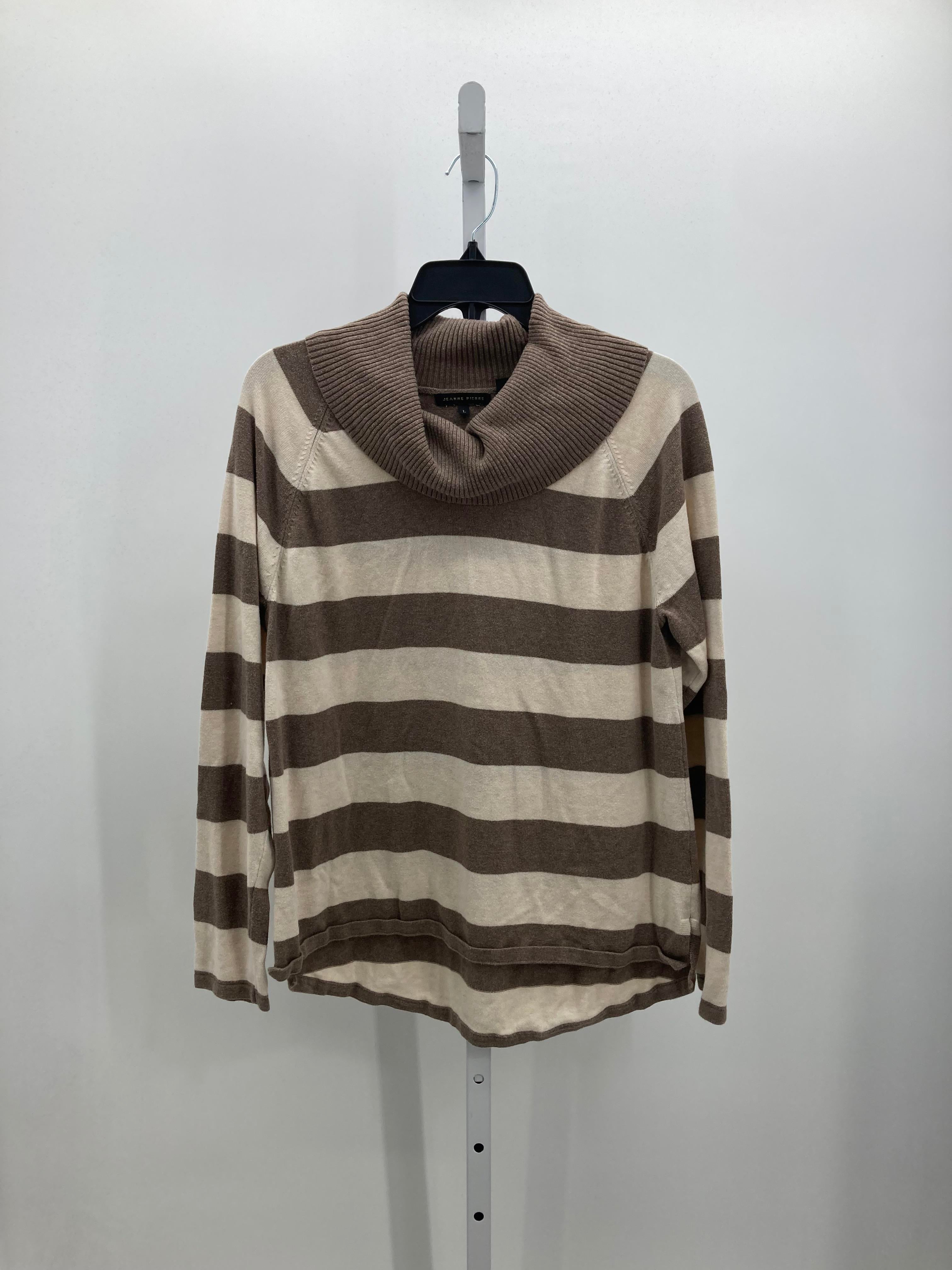 Jeanne Pierre Size Large Misses Long Slv Sweater