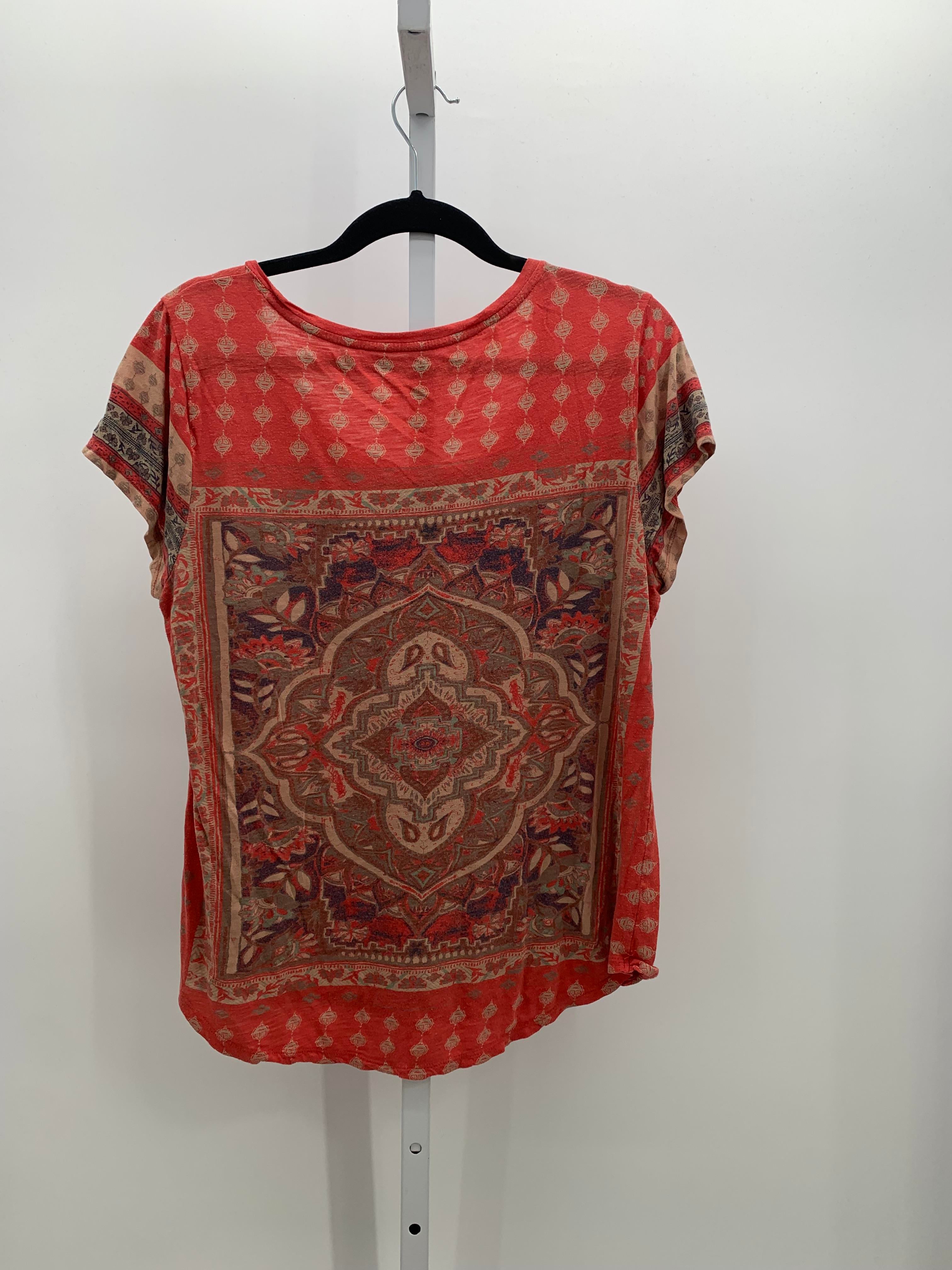 Lucky Brand Size Large Misses Short Sleeve Shirt