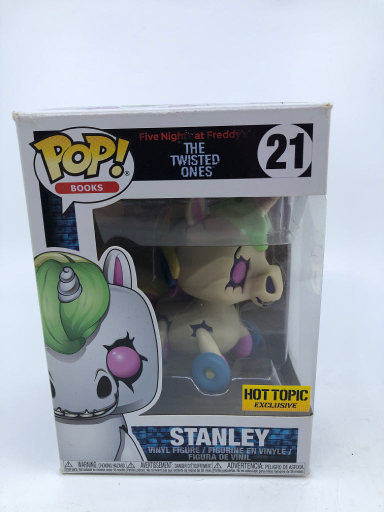 FUNKO POP FNAF TWISTED ONES STANLEY -UNICORN 21- HOT TOPIC EXCLUSIVE