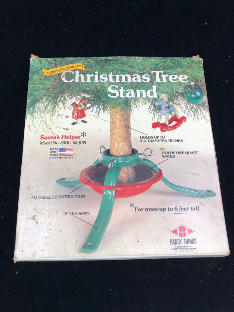 NIB CHRISTMAS TREE STAND.