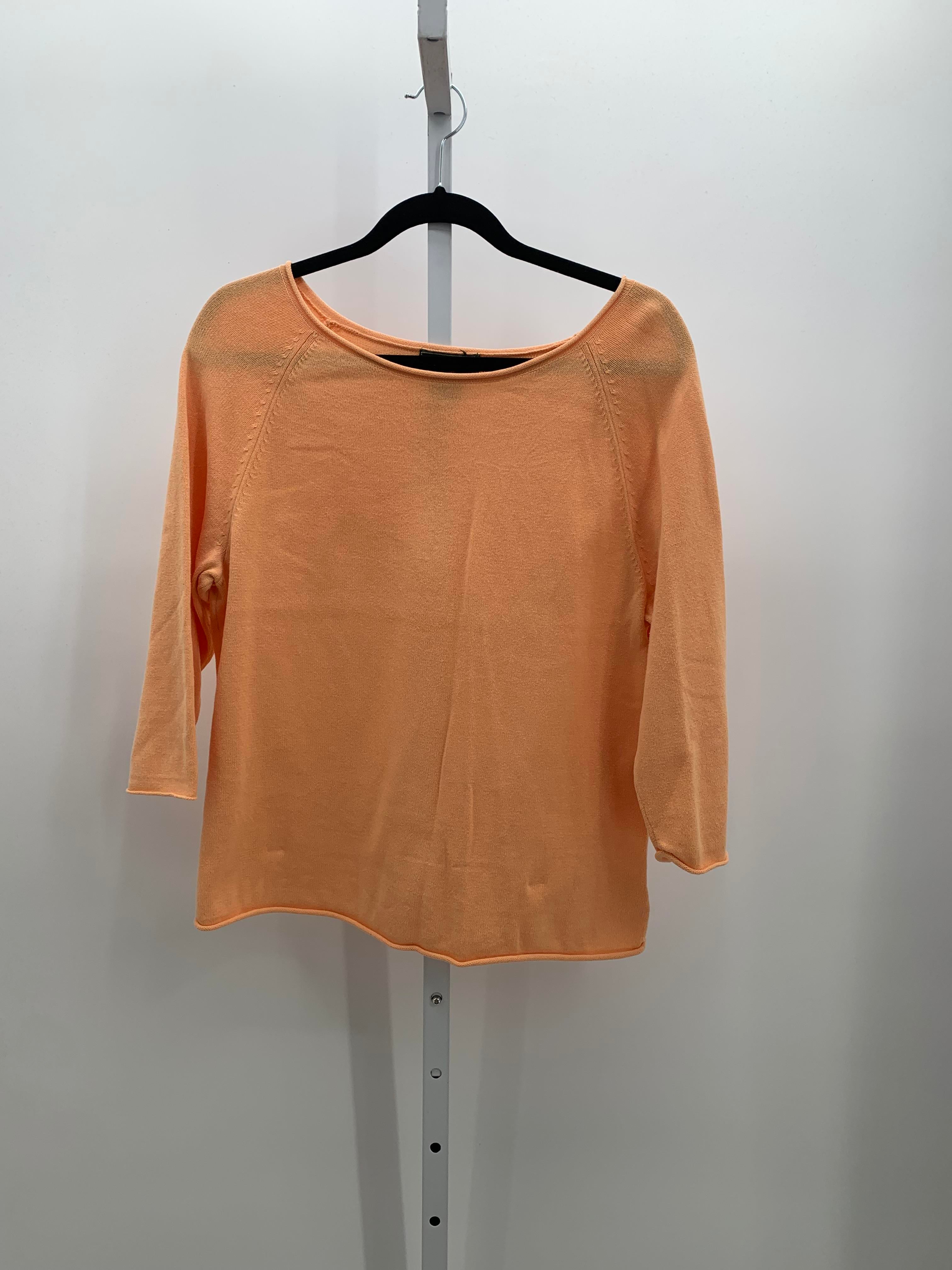 Eddie Bauer Size Large Misses 3/4 Sleeve Sweater
