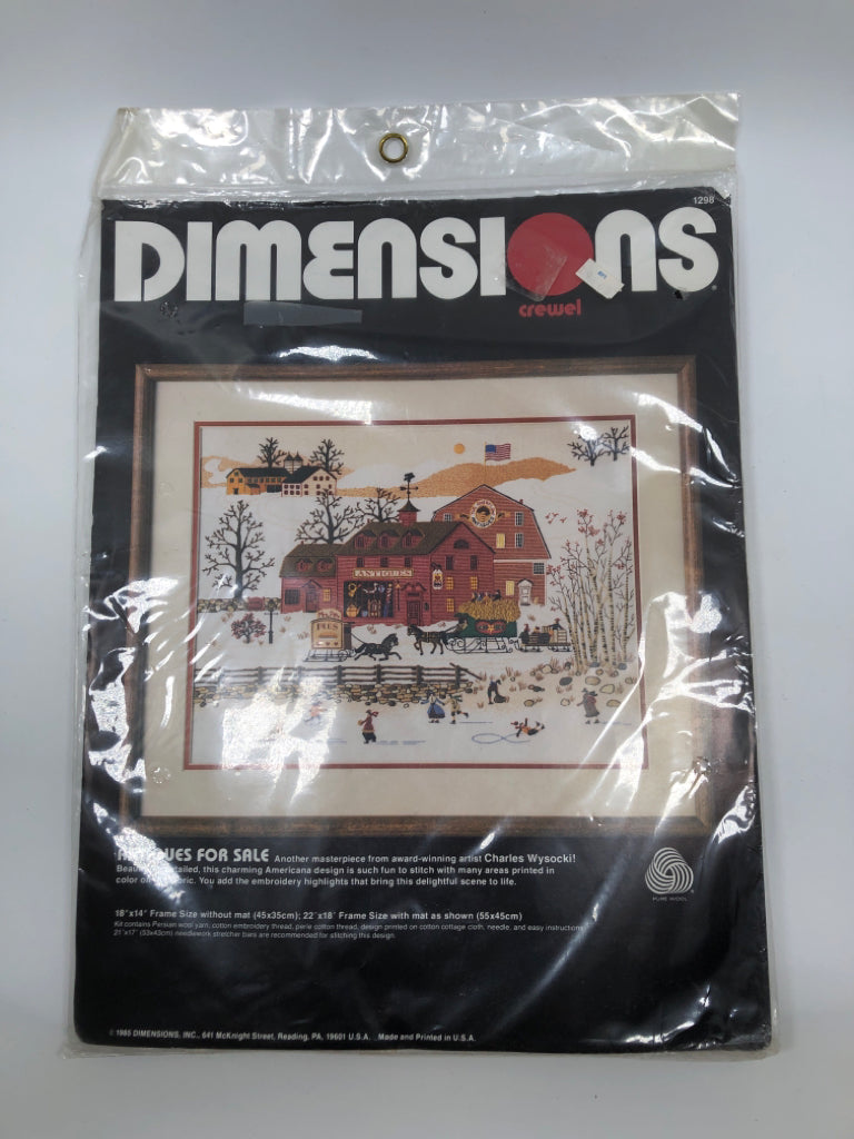 NIP ANTIQUES FOR SALE CROSS STITCH KIT.
