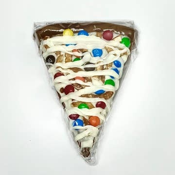 Mini Chocolate Candy & Pretzel Pizza Slice