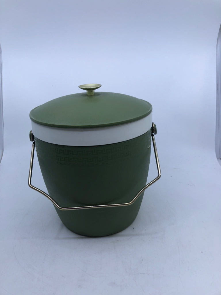 VTG GREEN/WHITE ICE BUCKET OLYMPLIAN.