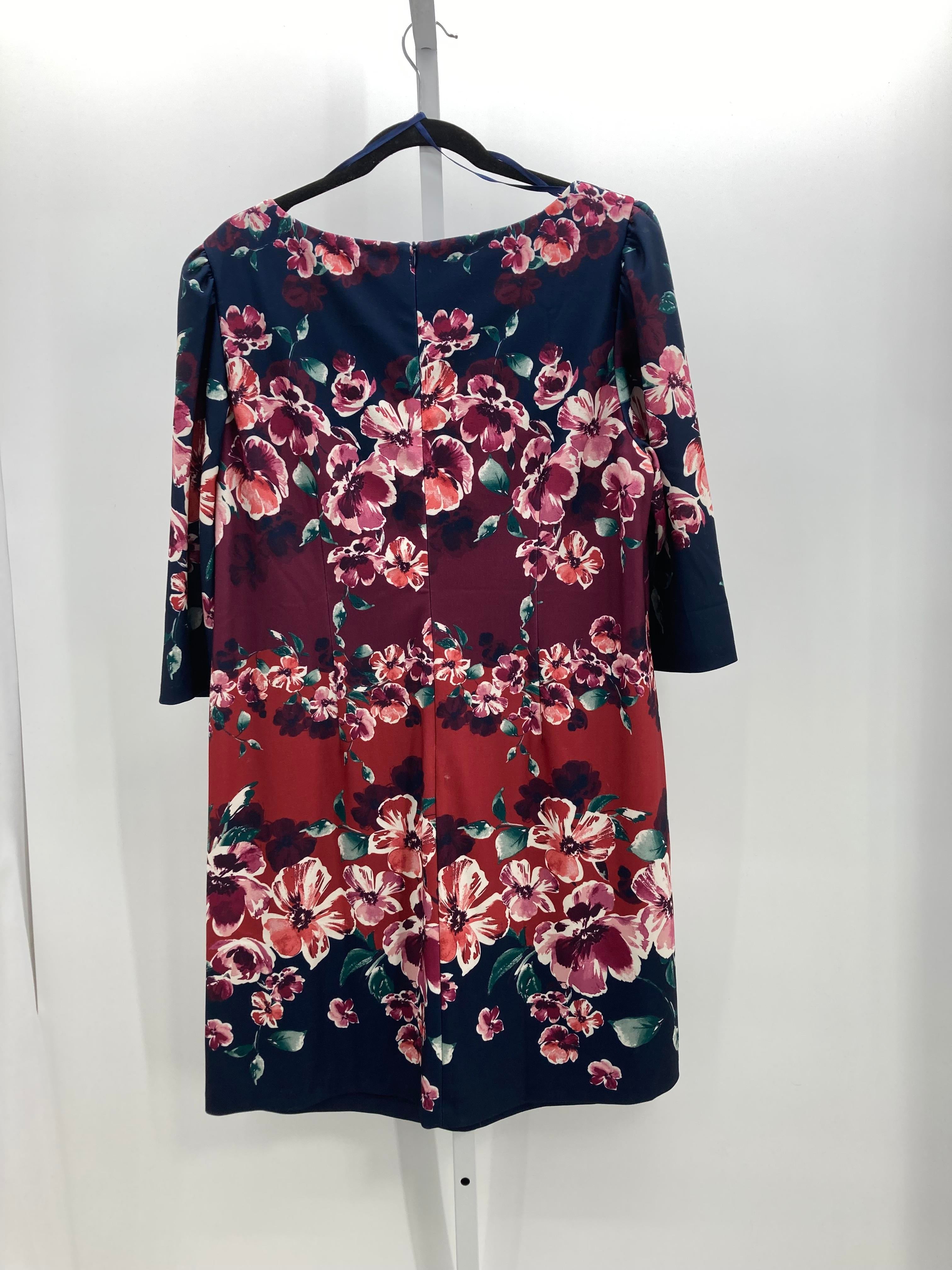 Jessica Howard Size 16 W Womens 3/4 Sleeve Dress