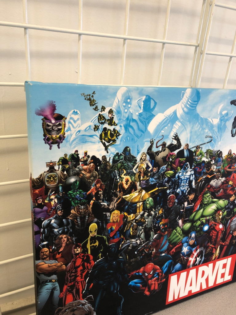 MARVEL SUPERHEROES CANVAS WALL ART.