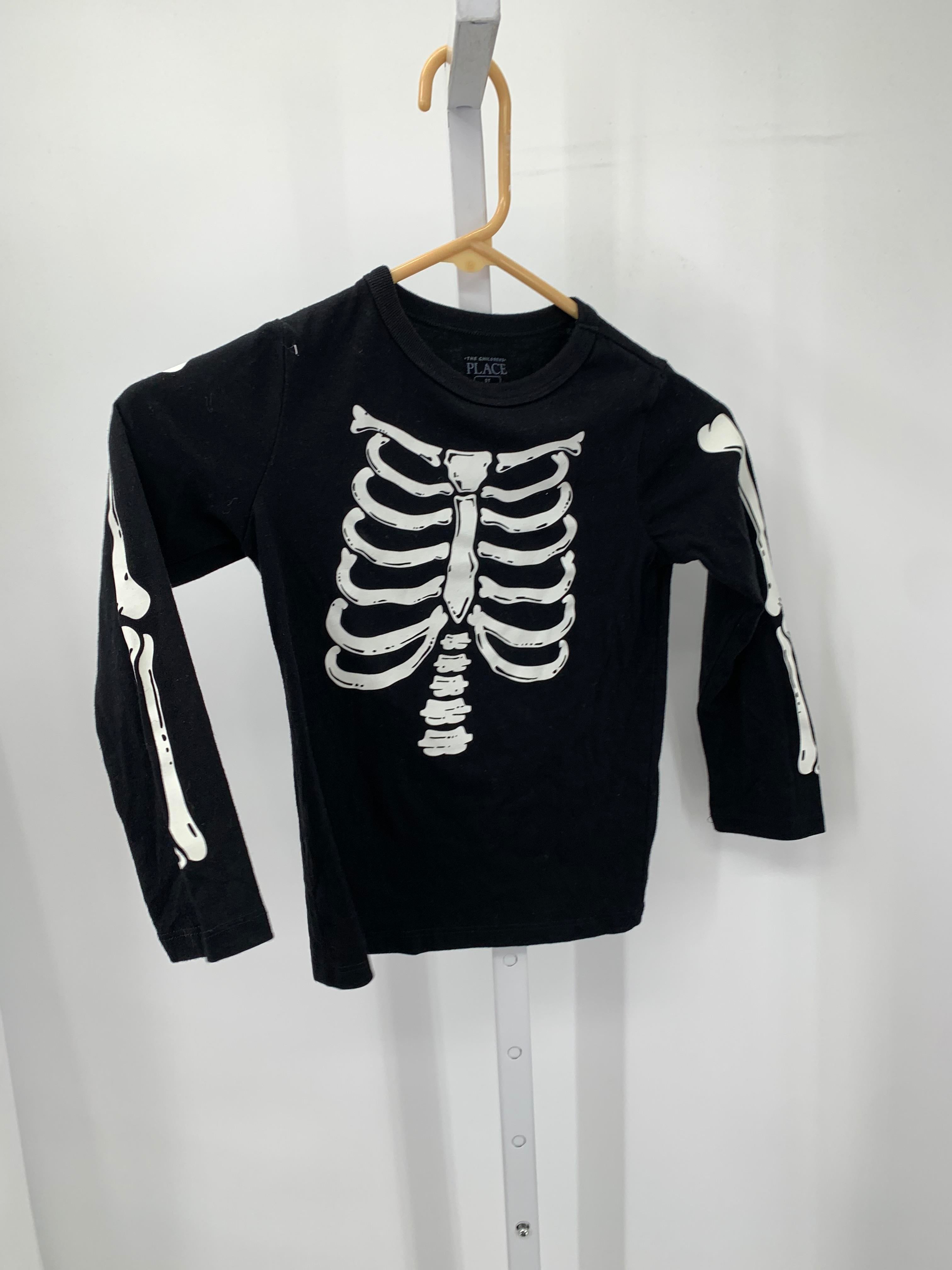 LONG SLV SHIRT SKELETON BONES