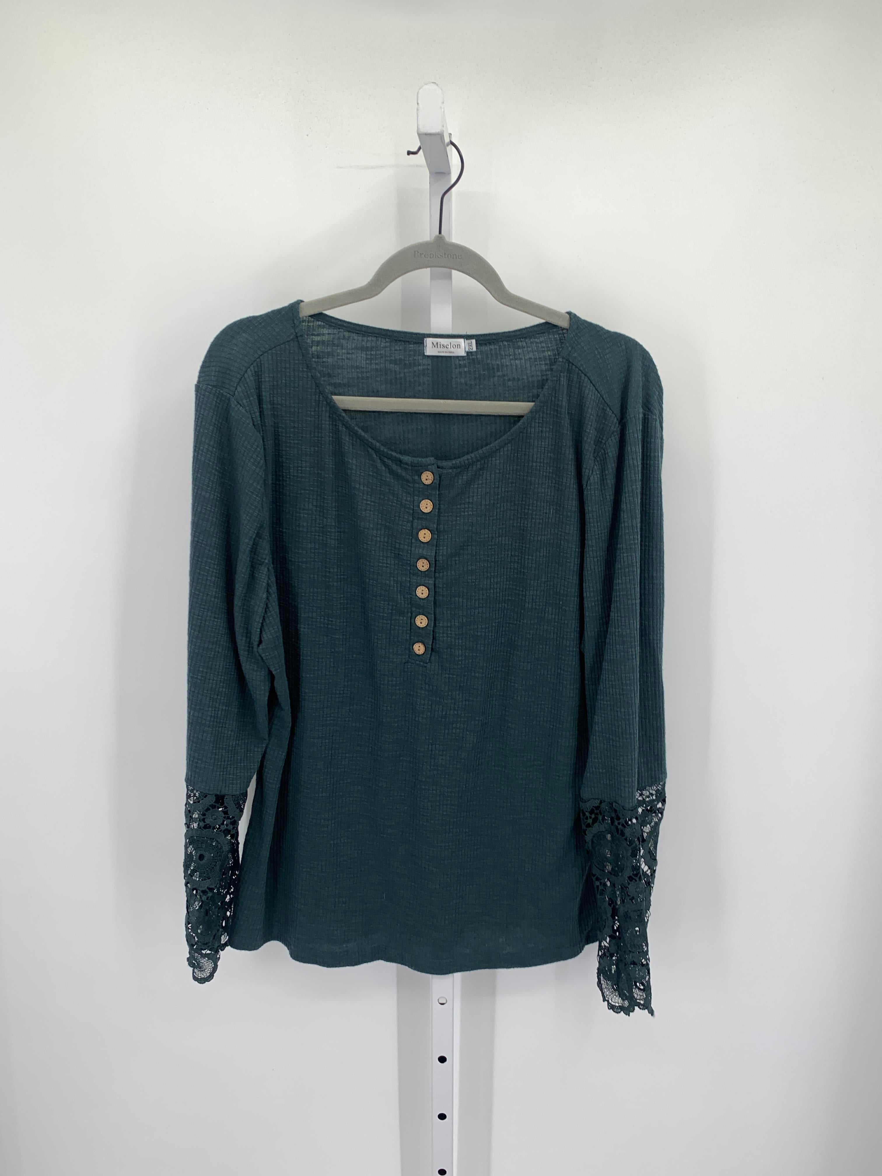 Size 2X Womens Long Sleeve Shirt