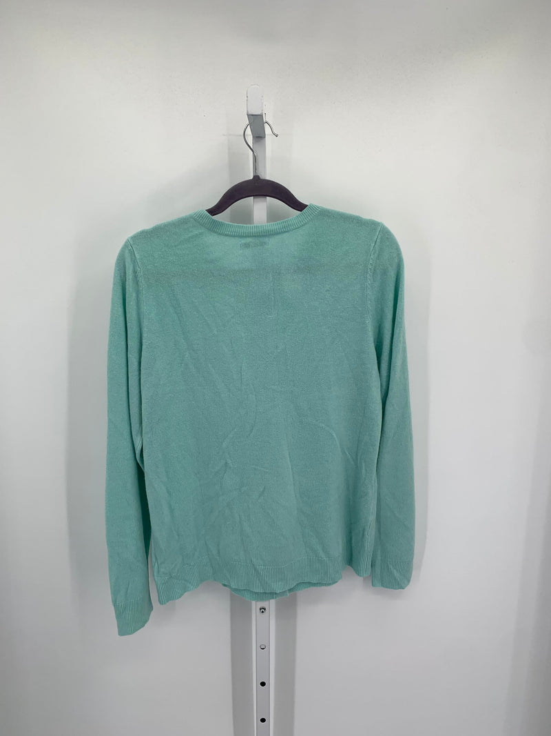 Croft & Barrow Size Medium Misses Long Slv Sweater