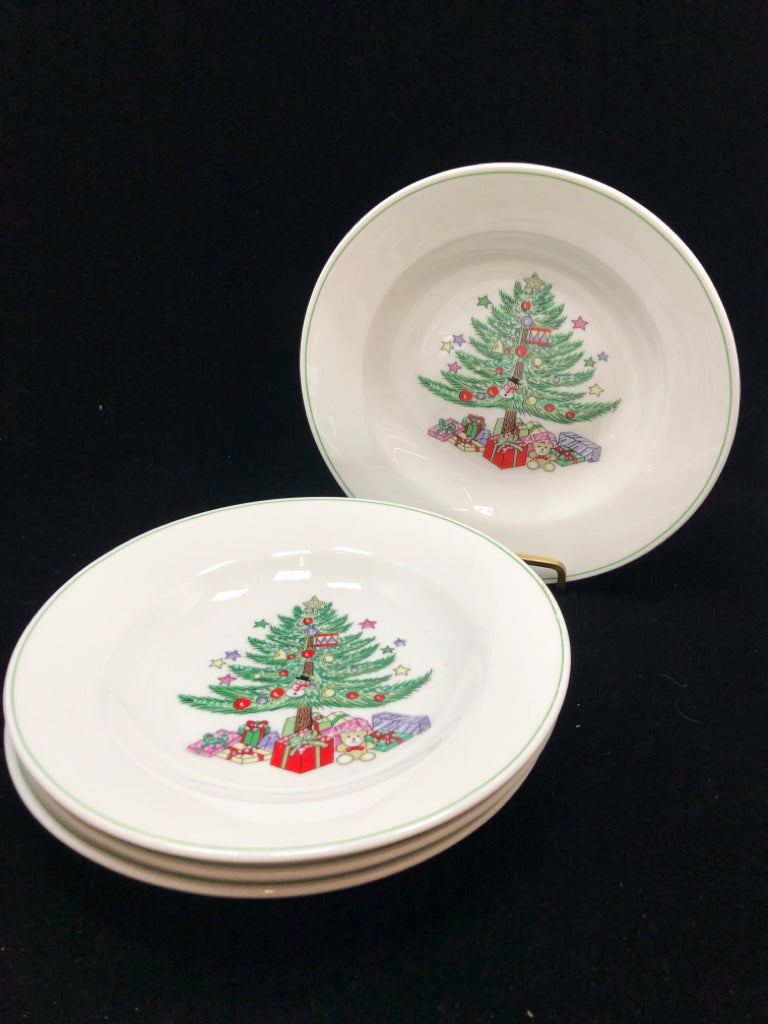 16PC GIBSON XMAS TREE DISH SET SVC FOR 4.