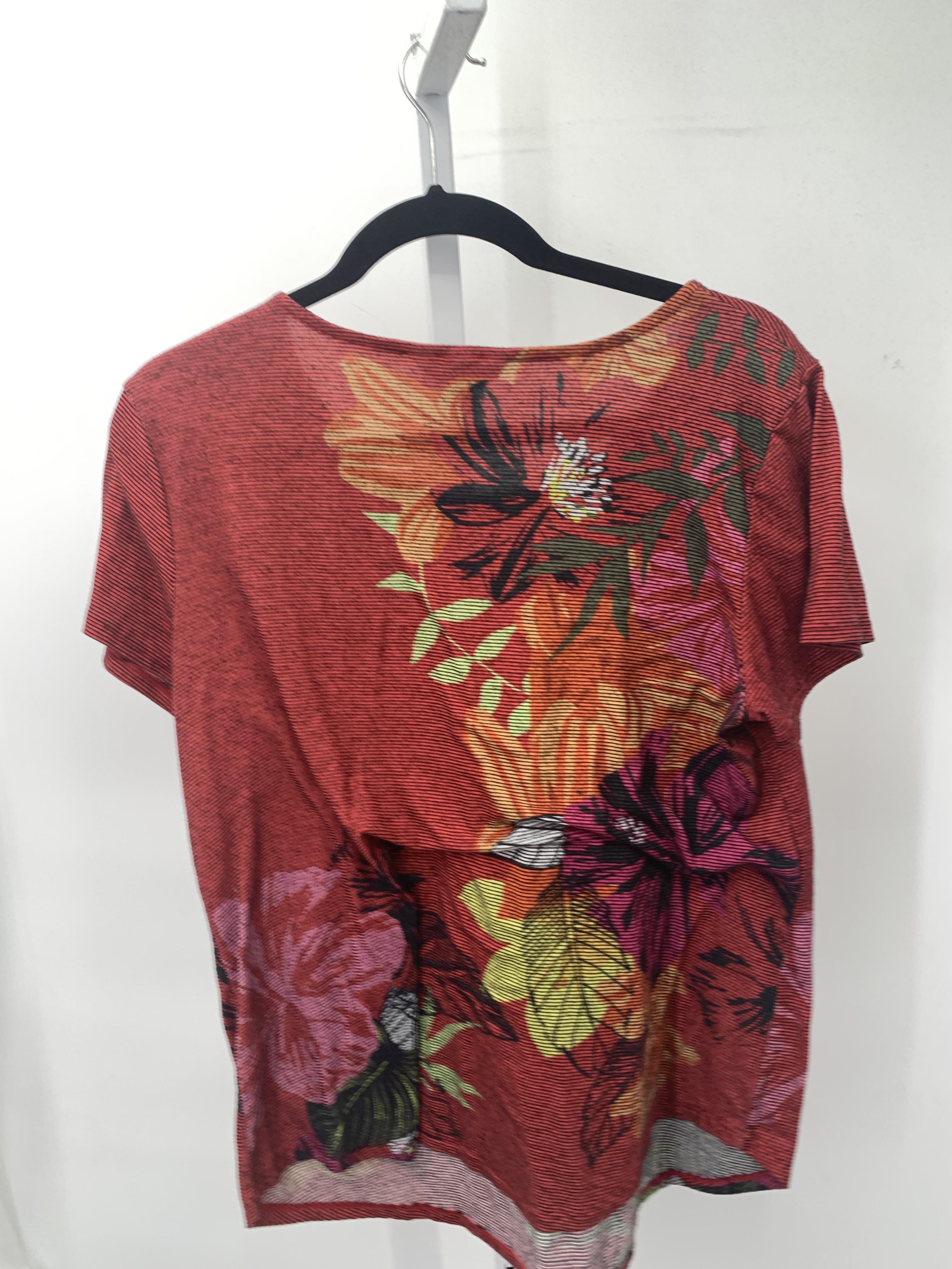 Christopher & Banks Size Large Misses Short Sleeve Shirt