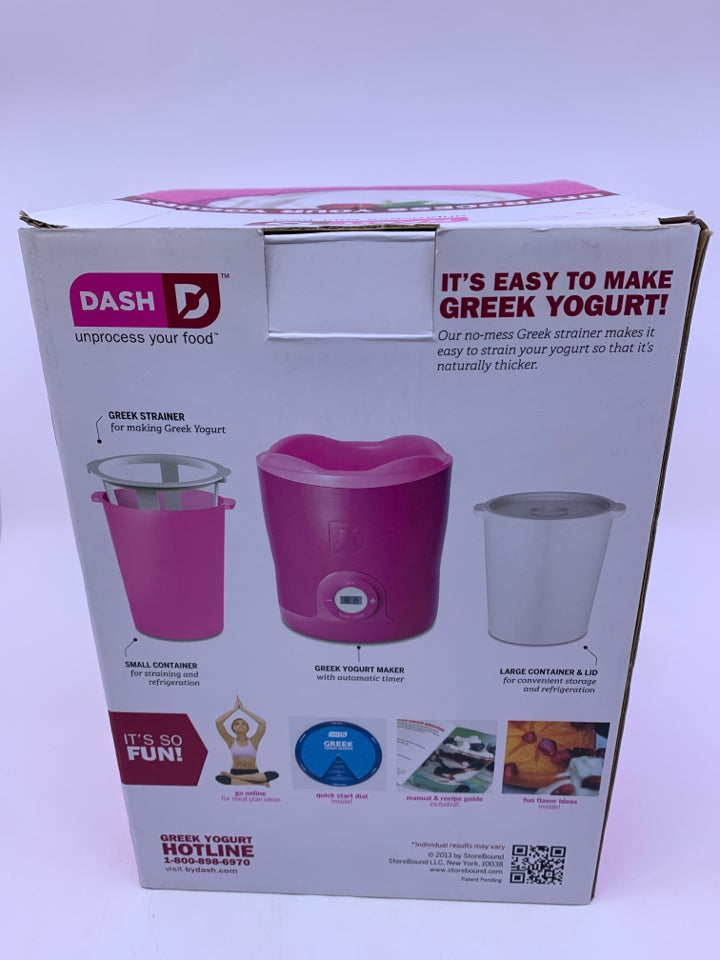 NIB DASH GREEK YOGURT MAKER.