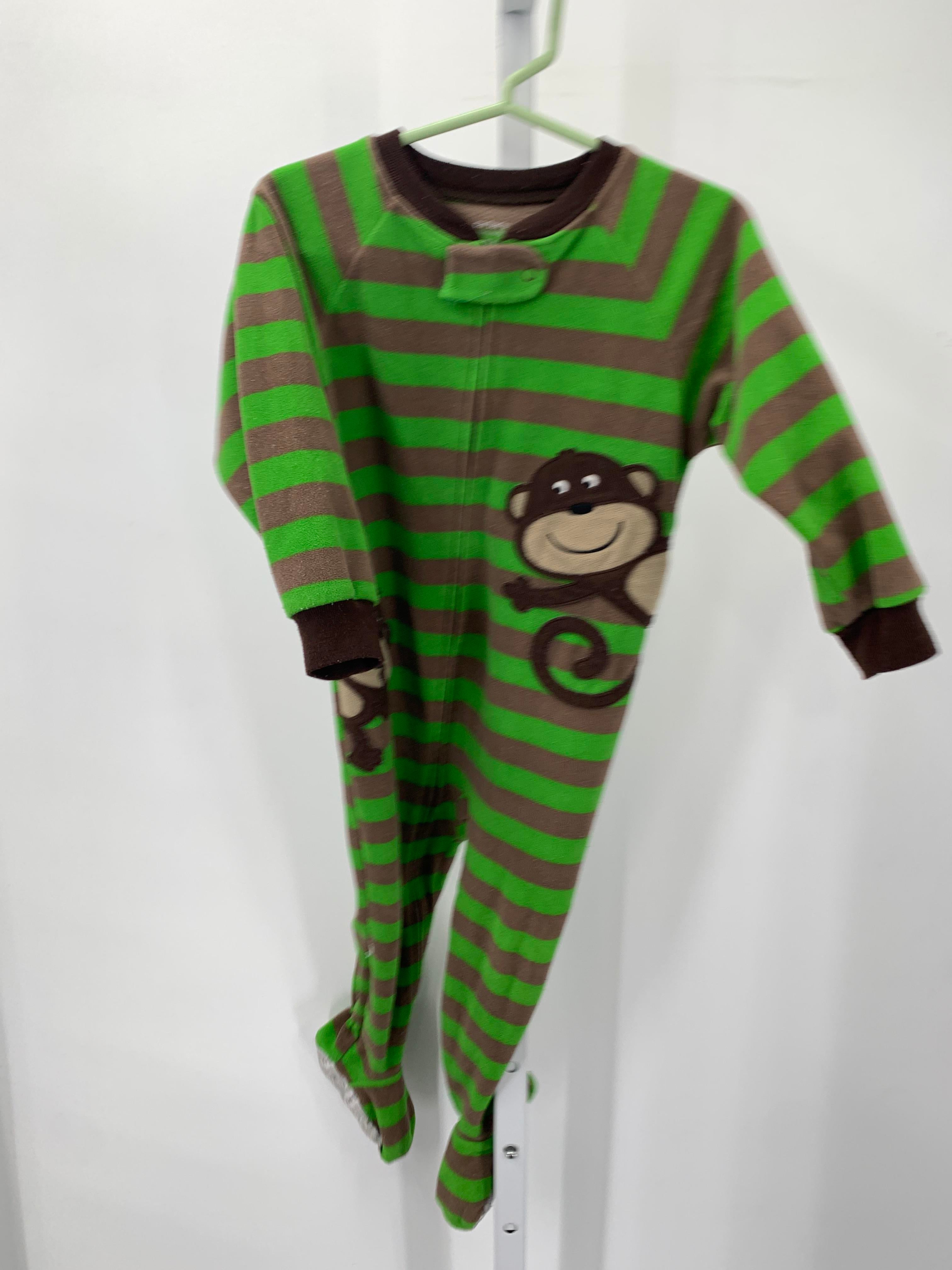 GREEN STRIPES FLEECE MONKEY