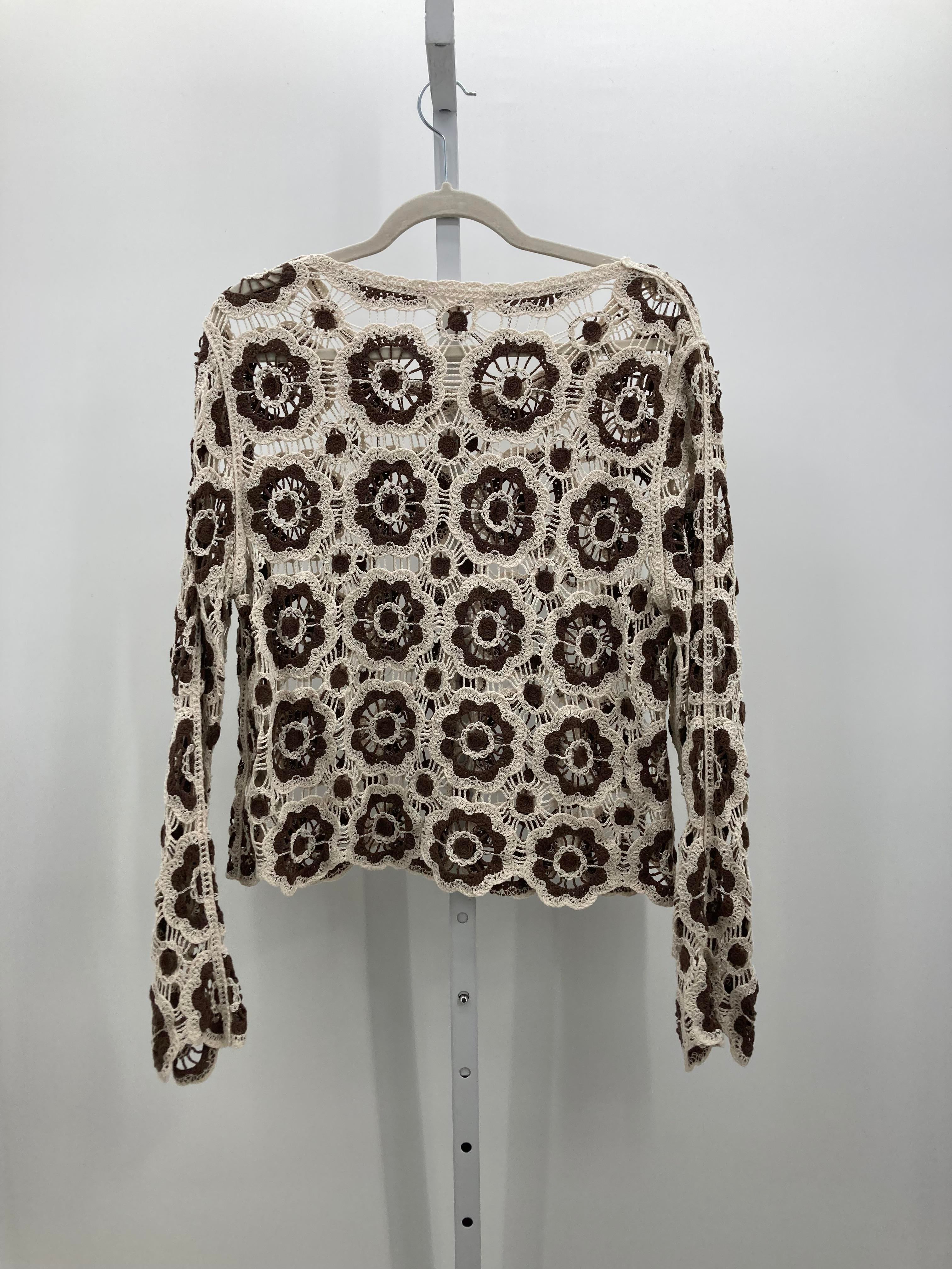 Adiva Size Large Misses Long Slv Sweater