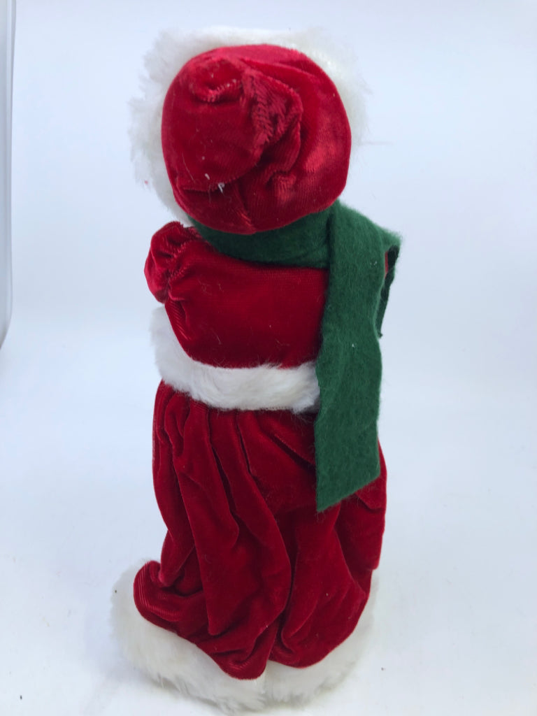 BYERS' CHOICE MRS CLAUSE IN RED COAT-1993.