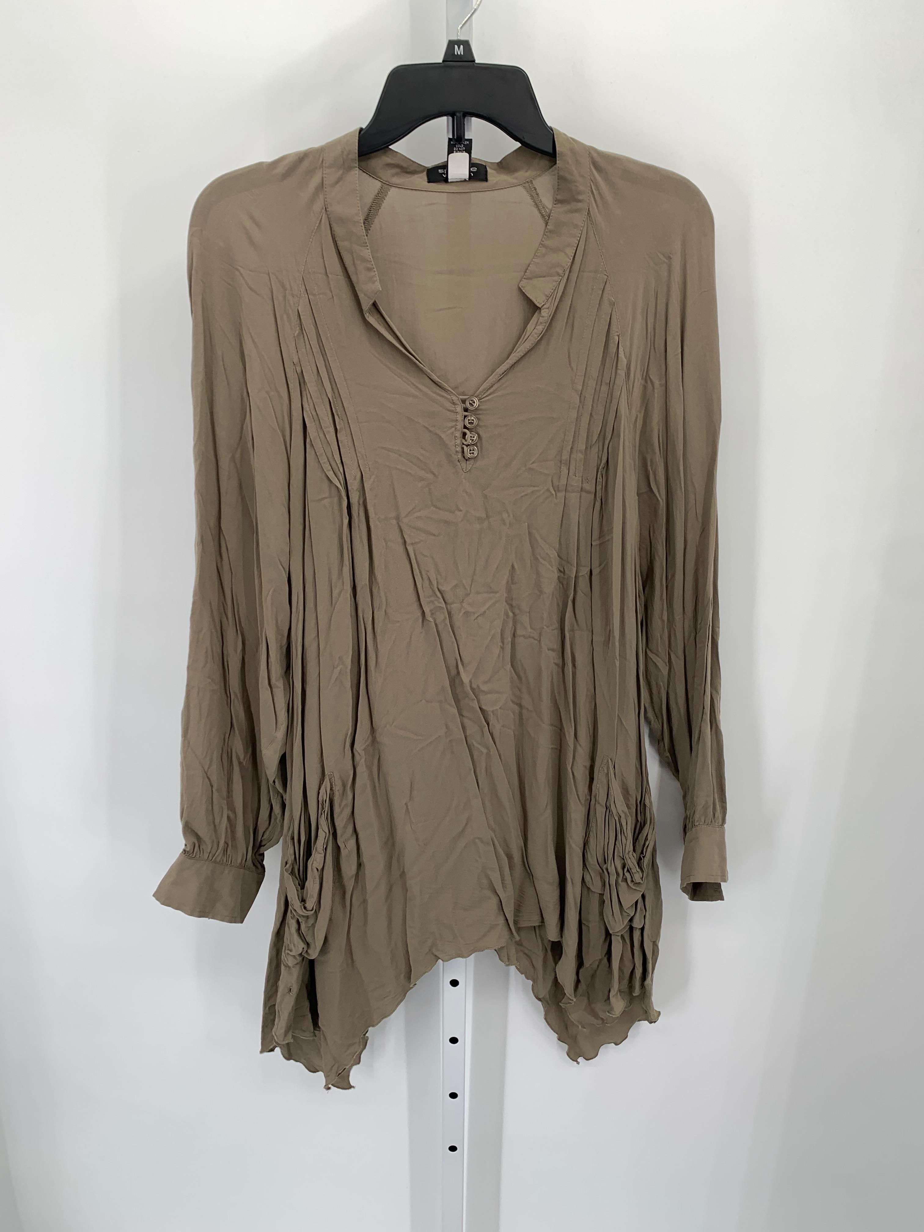 Spense Size 1X Womens Long Sleeve Shirt