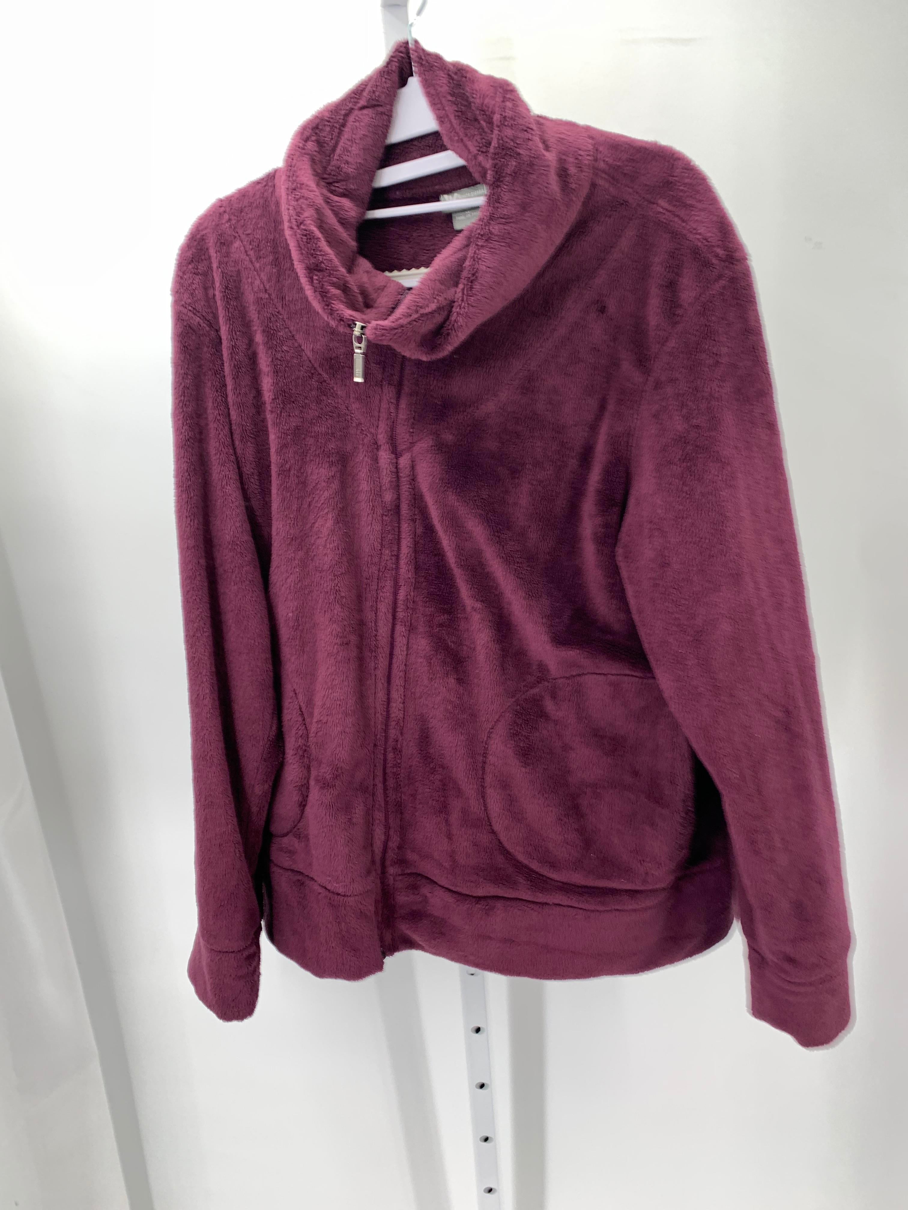 White Sierra Size Extra Large Misses Fleece Jacket