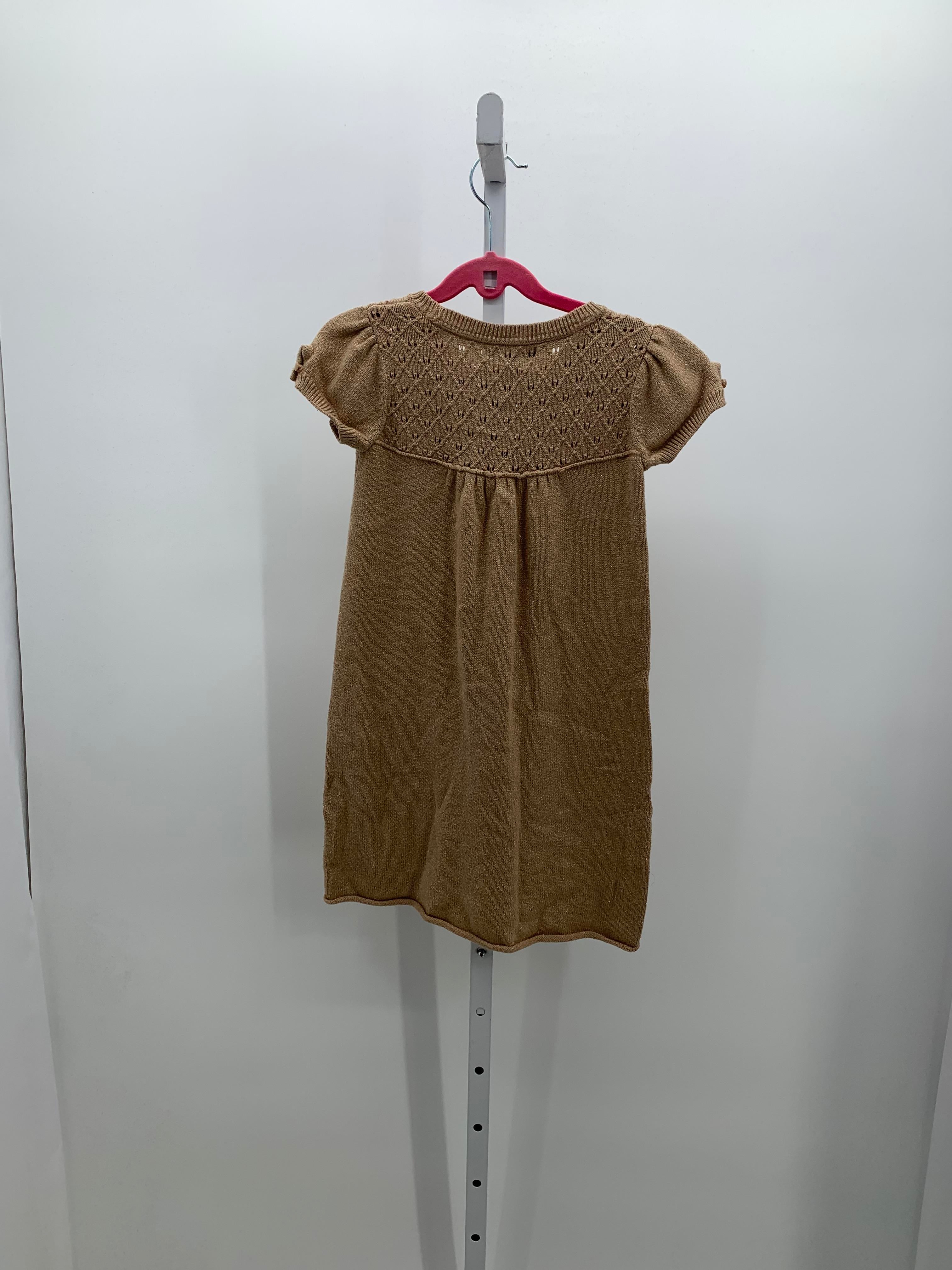 GA Organics Size 6-7 Girls Short Sleeve Dress