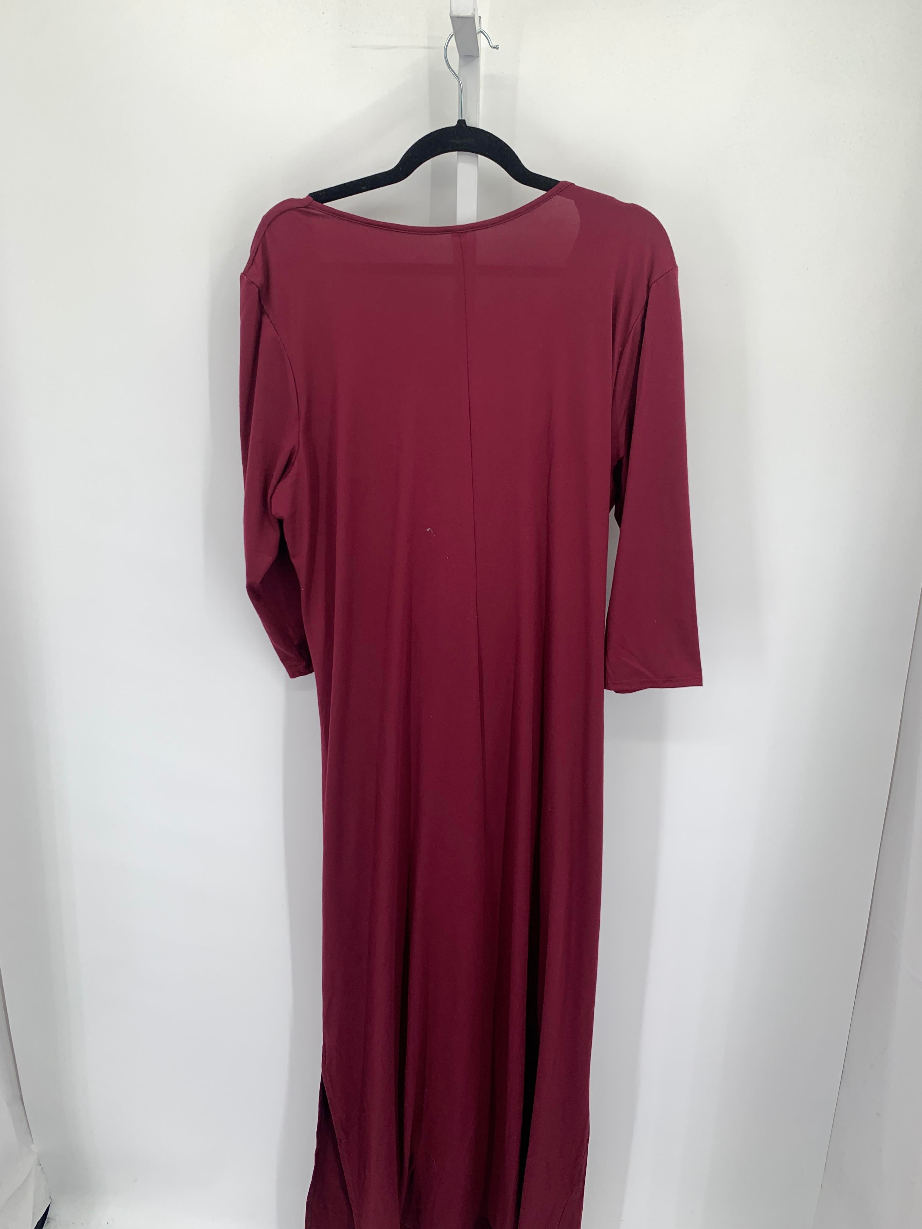 Size 2X Womens 3/4 Sleeve Dress