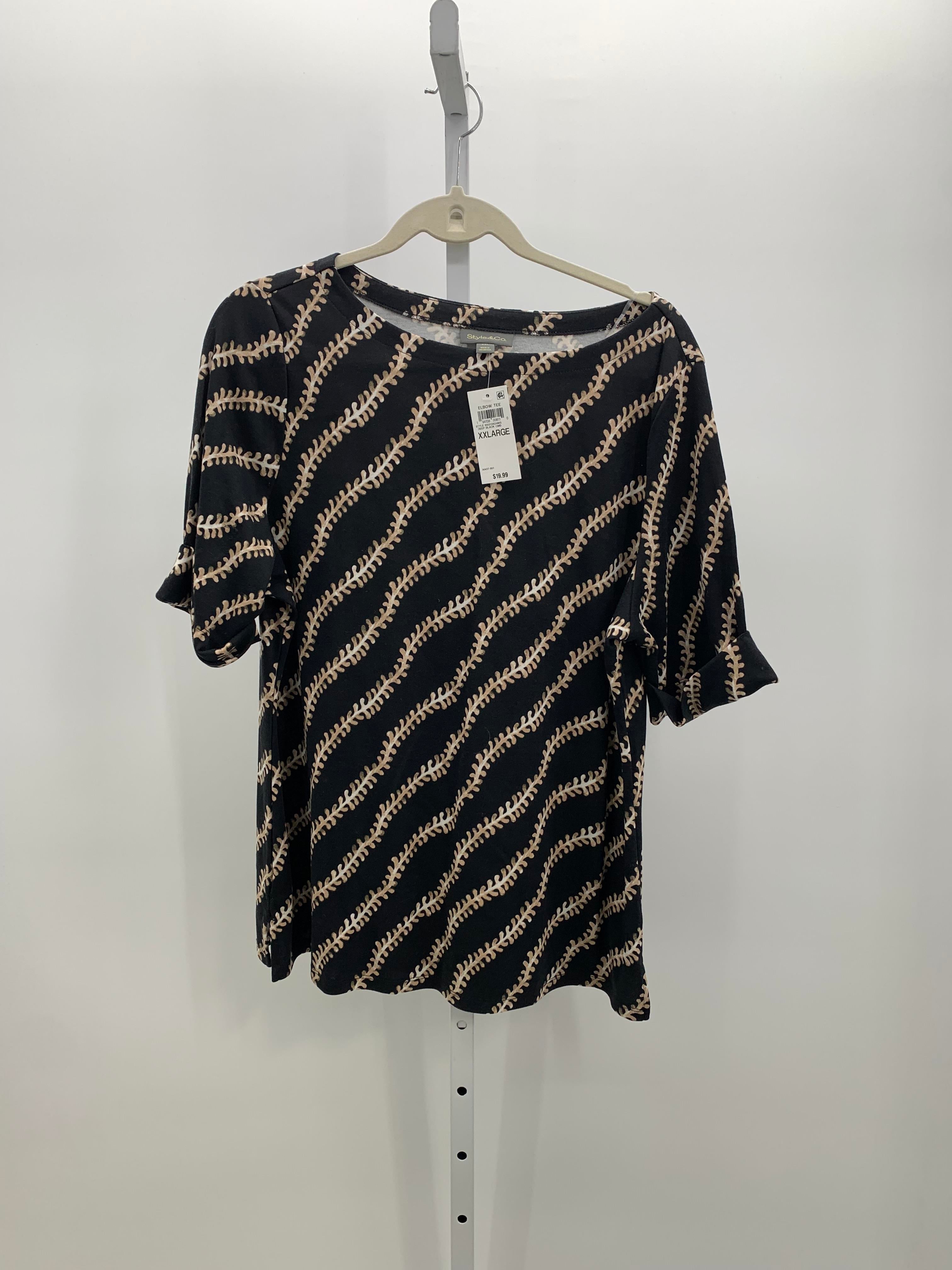 Style & Co. Size XXL Misses Short Sleeve Shirt
