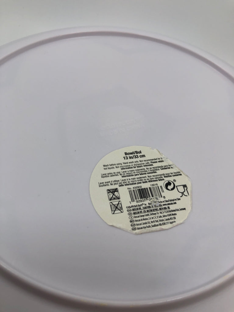 MELAMINE SOCCER CHIP BOWL.