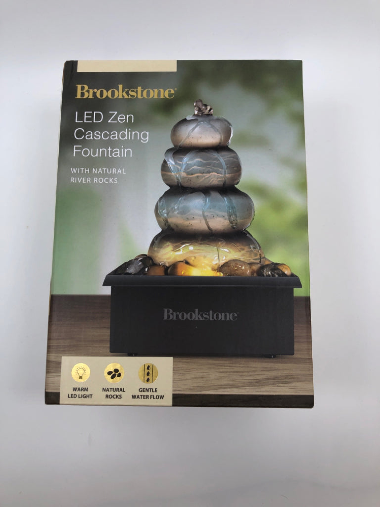 NIB LED ZEN CASCADING FOUNTAIN.