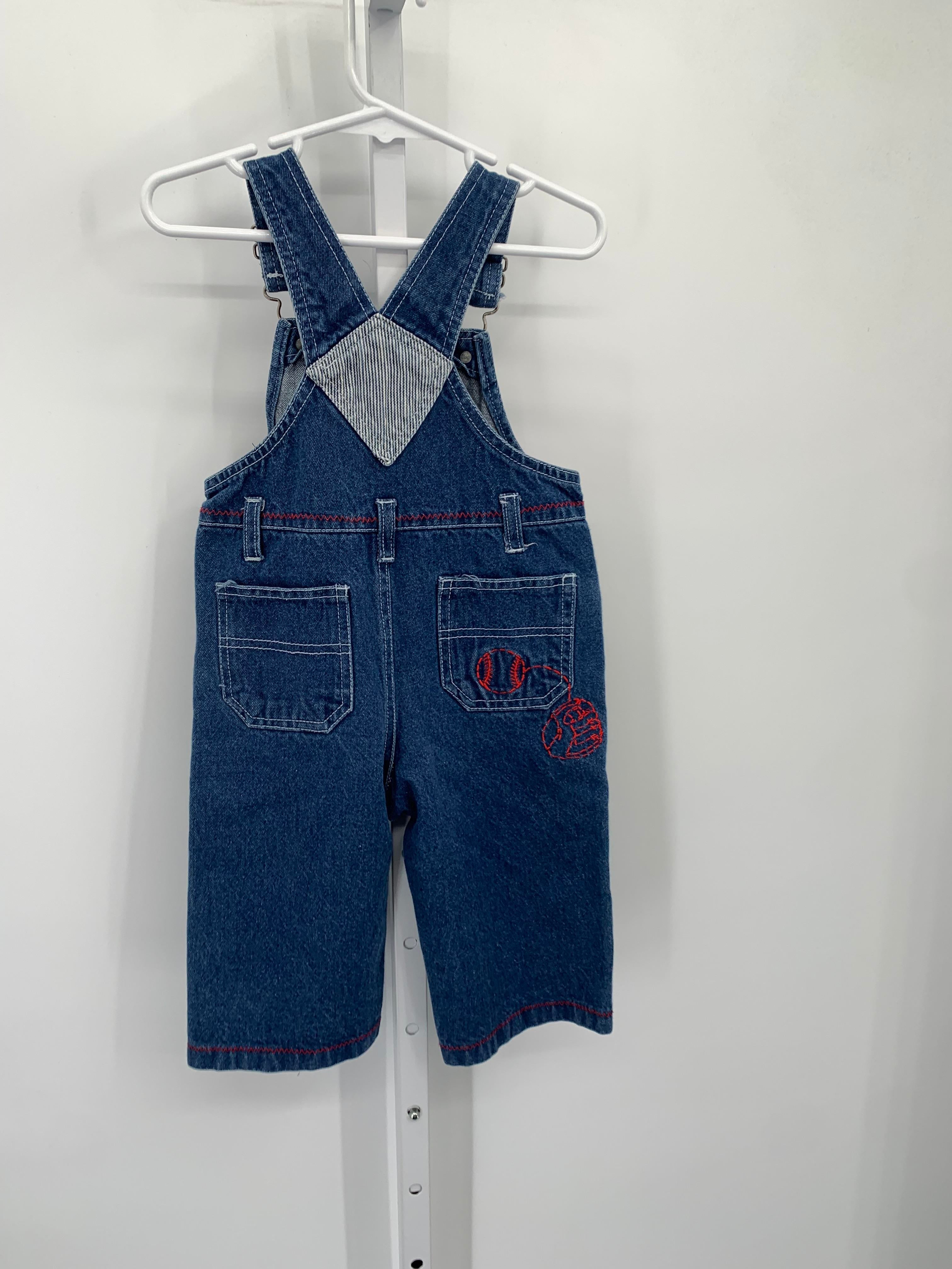 DENIM OVERALLS.