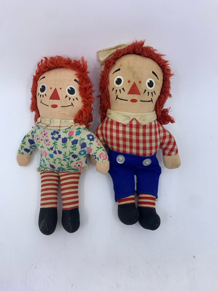 SMALL VTG RAGGEDY ANNE + ANDY W FLORAL SHIRT.