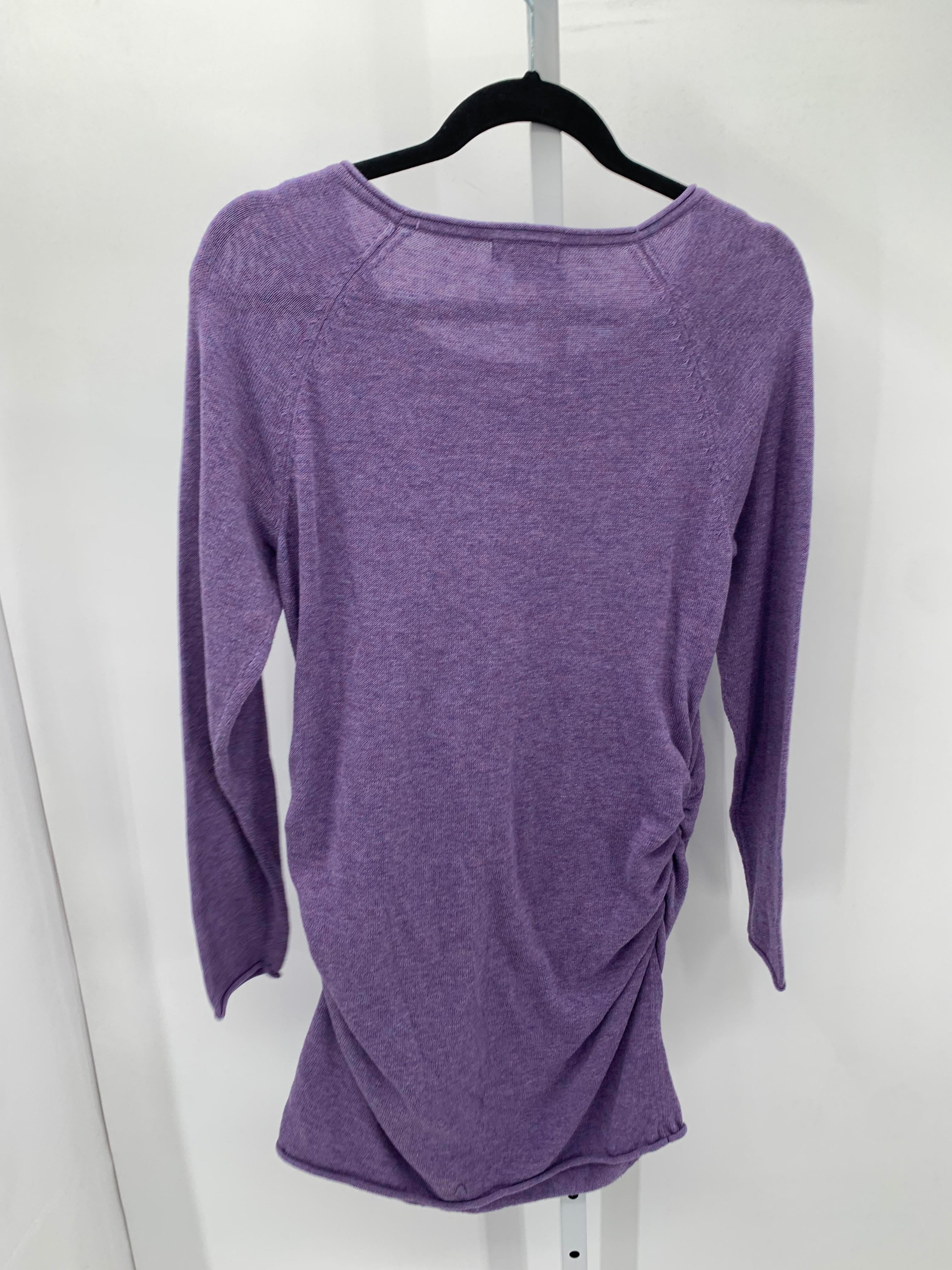 Liz Lange Purple Size Medium Misses Long Sleeve Sweater