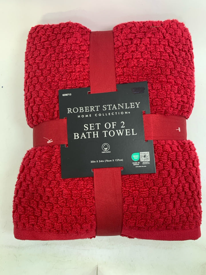 NIP 2 ROBERT STANLEY BATH TOWELS.
