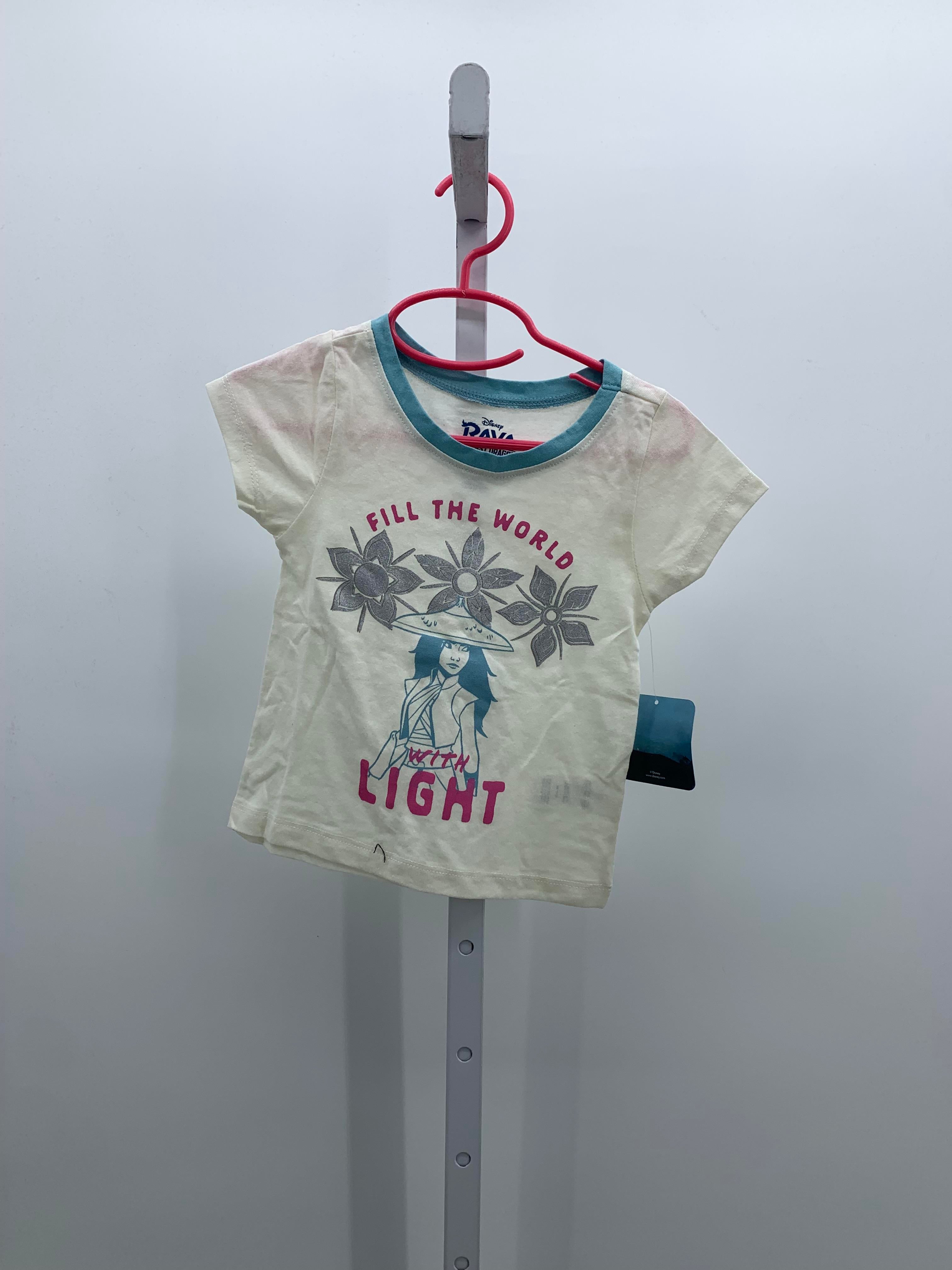 Disney Size 3T Girls Short Sleeve Shirt