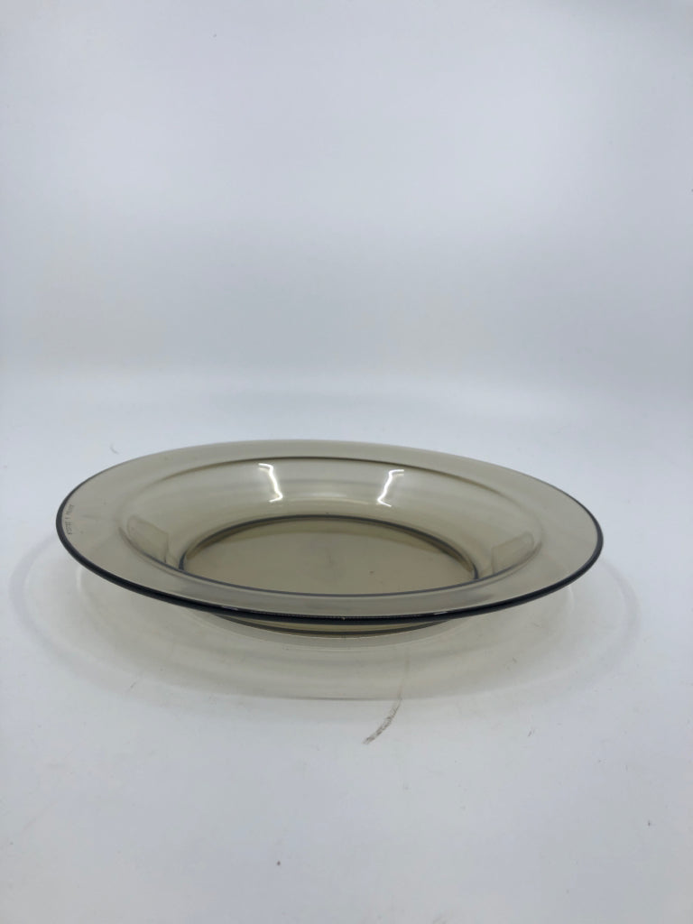 20 PC ARCOROC SMOKE GLASS SRV 4 DISH SET.