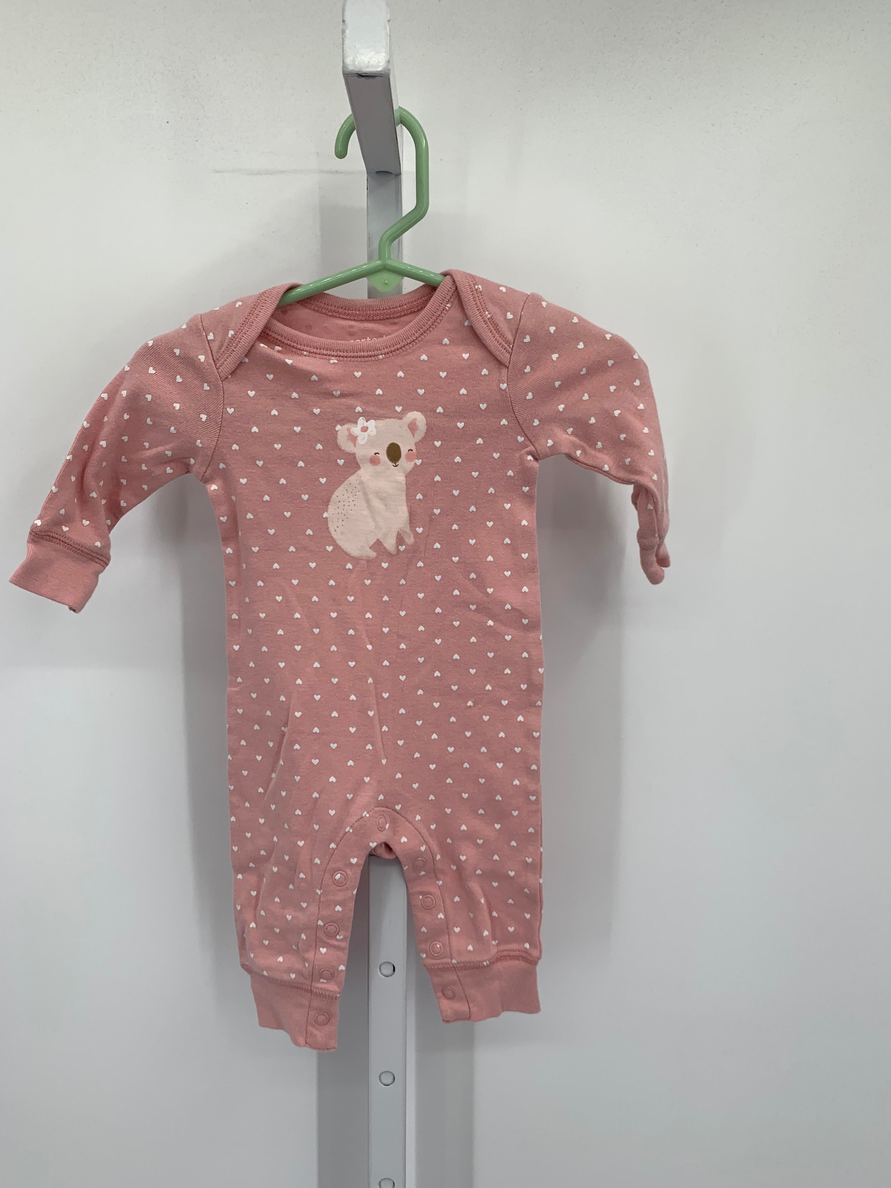 Carters Size 3 Months Girls Long Slv. Romper