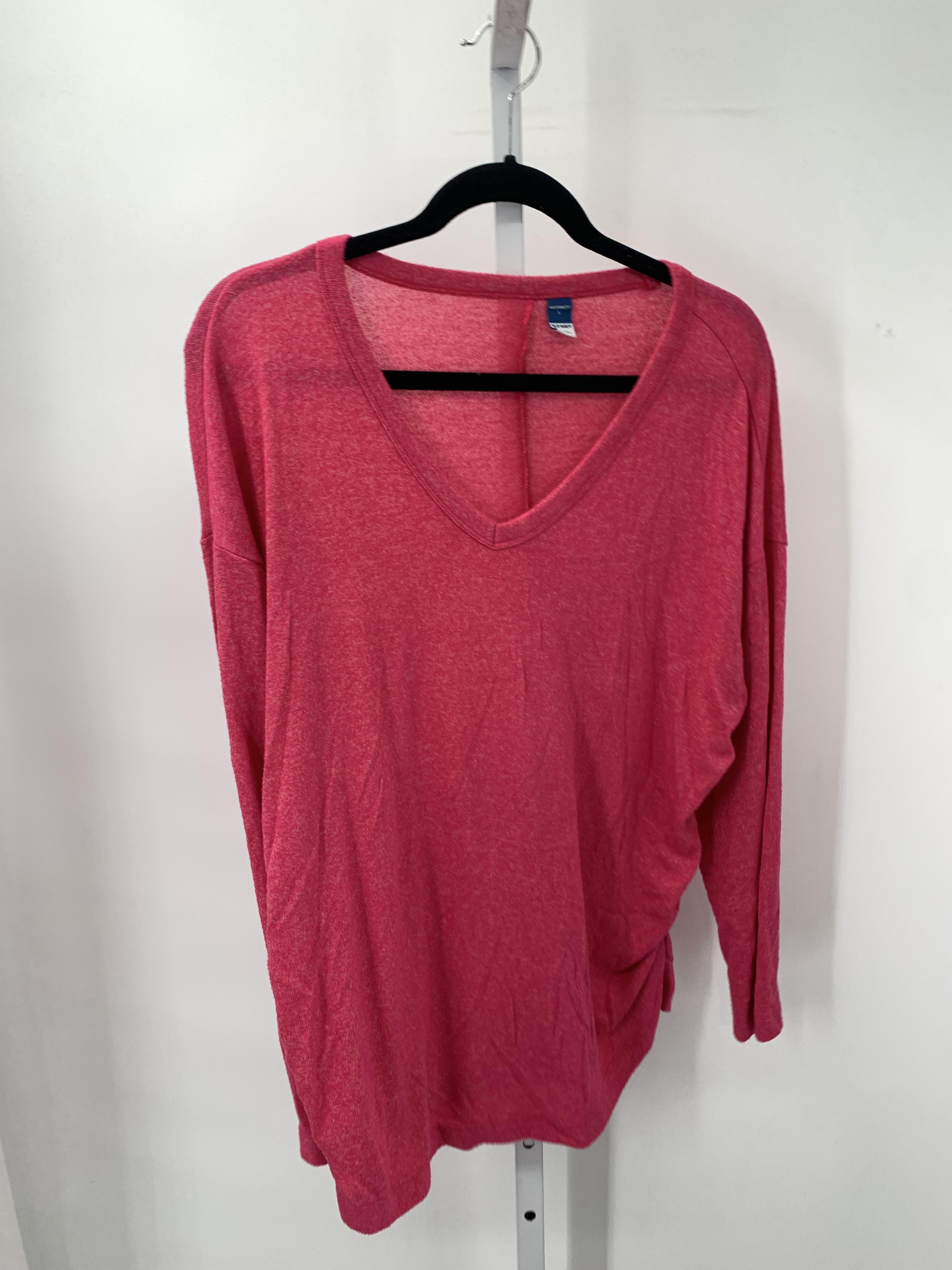 Old Navy Pink Size Large Maternity Long Sleeve Shirt