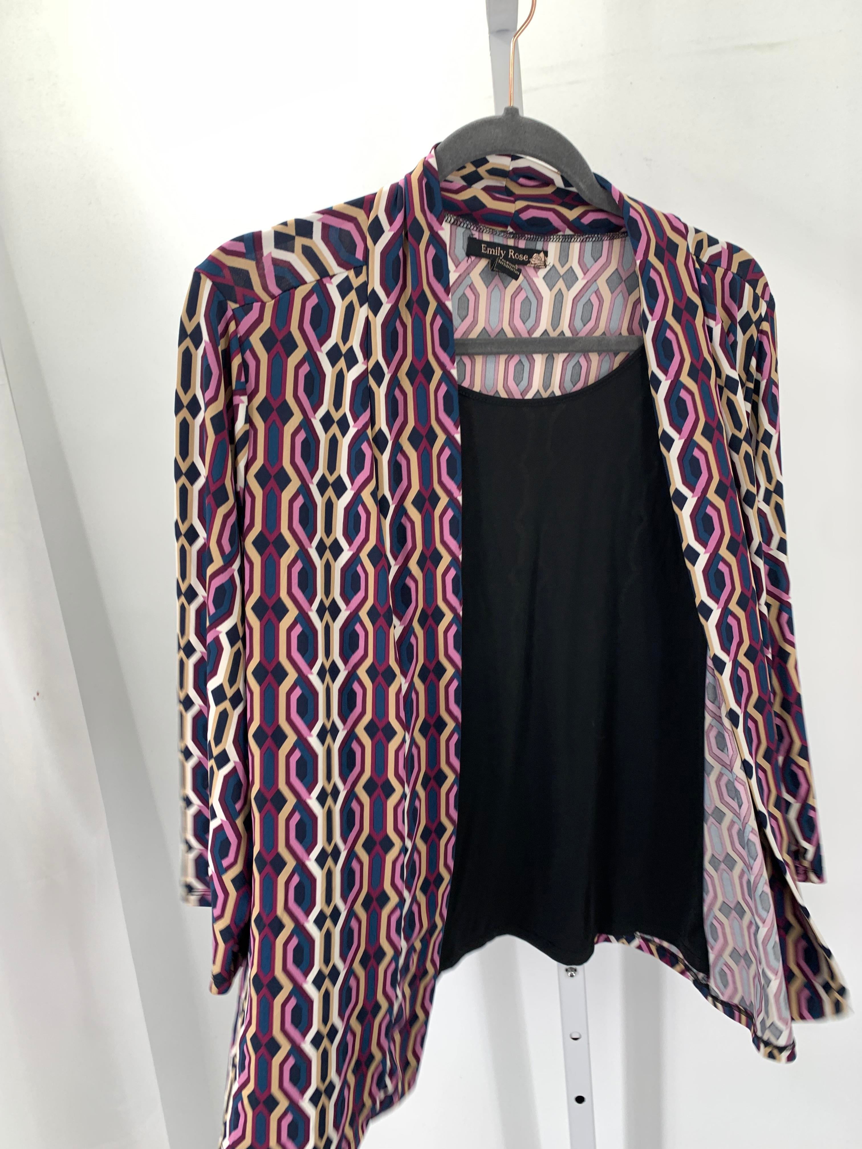 Emily Rose Size Extra Large Misses 3/4 Sleeve Shirt