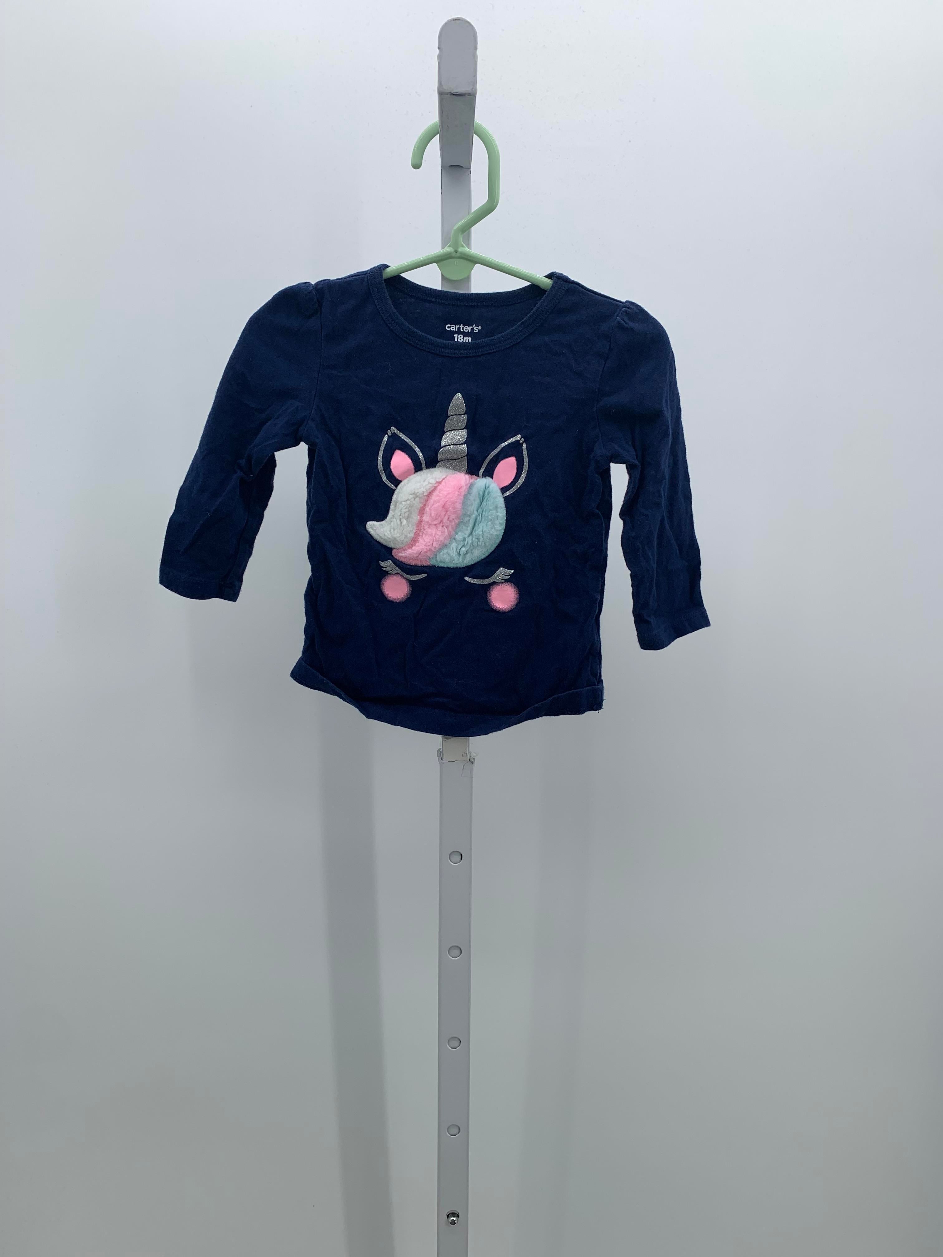 Carters Size 18 Months Girls Long Sleeve Shirt