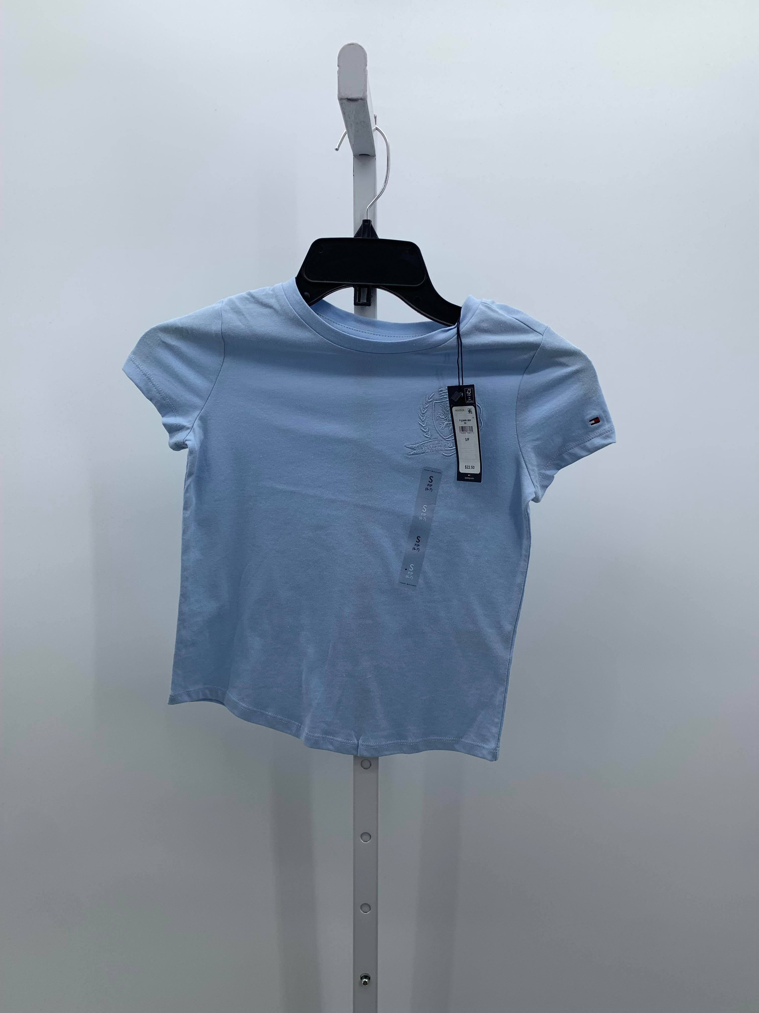 Tommy Hilfiger Size 6-7 Girls Short Sleeve Shirt