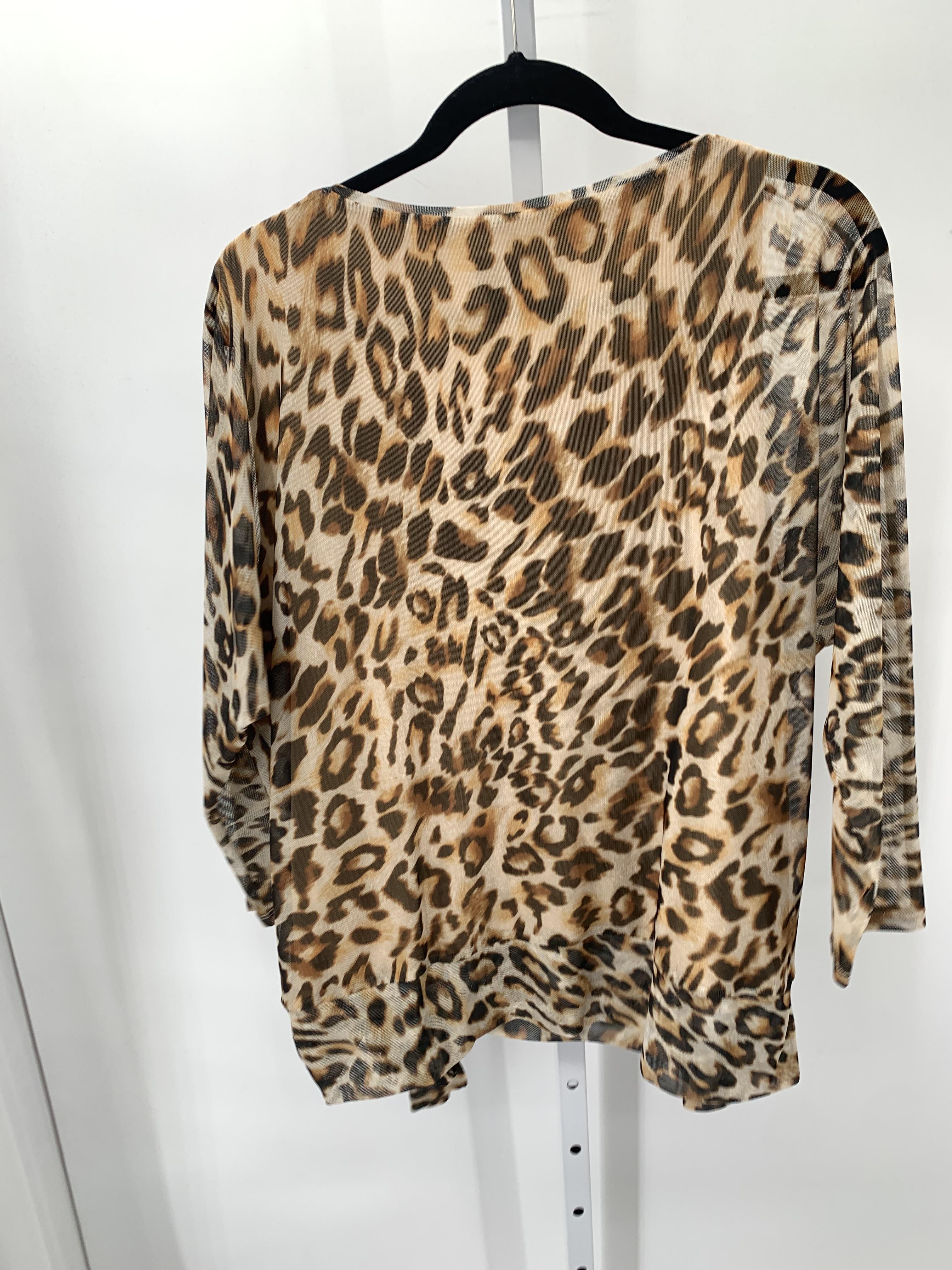 Chico's Size Large Misses 3/4 Sleeve Shirt