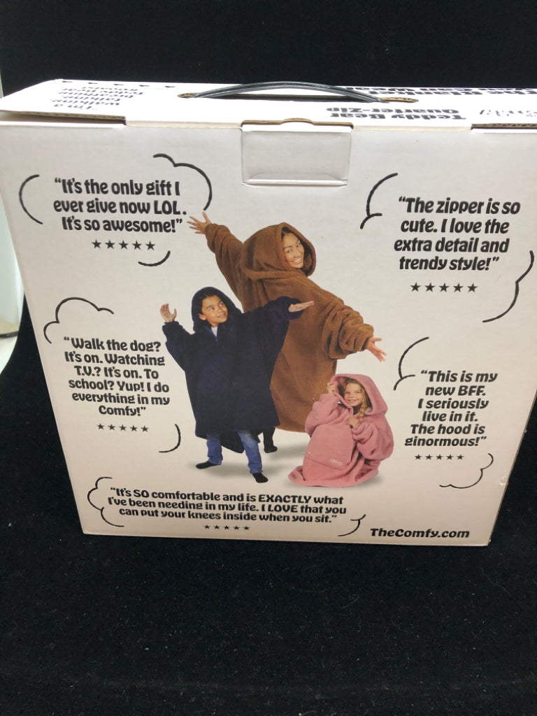 NIB TEDDY BEAR QUARTER-ZIP - THE COMFY.