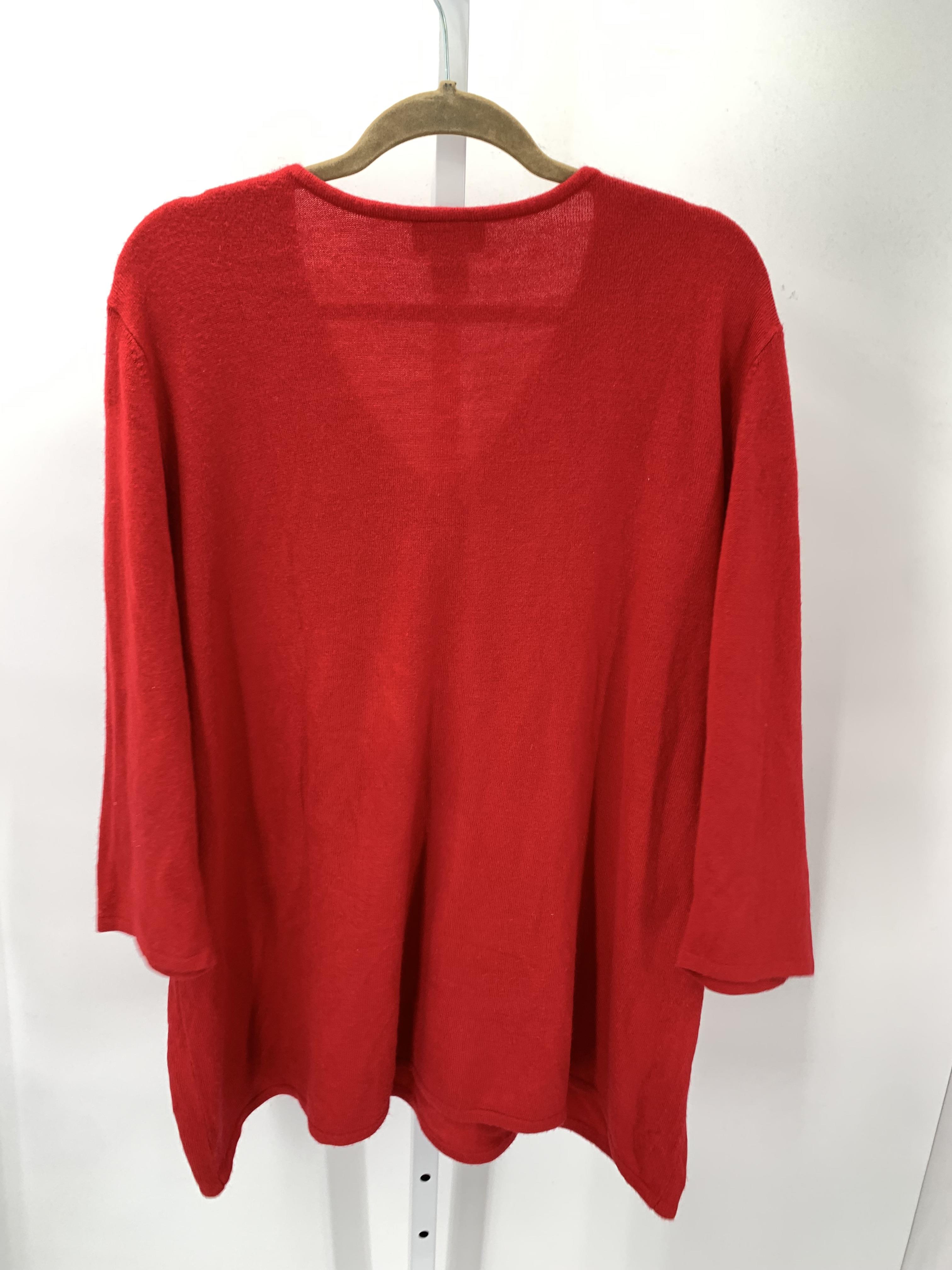 Maggie Barnes Size 3X Womens Long Slv Sweater