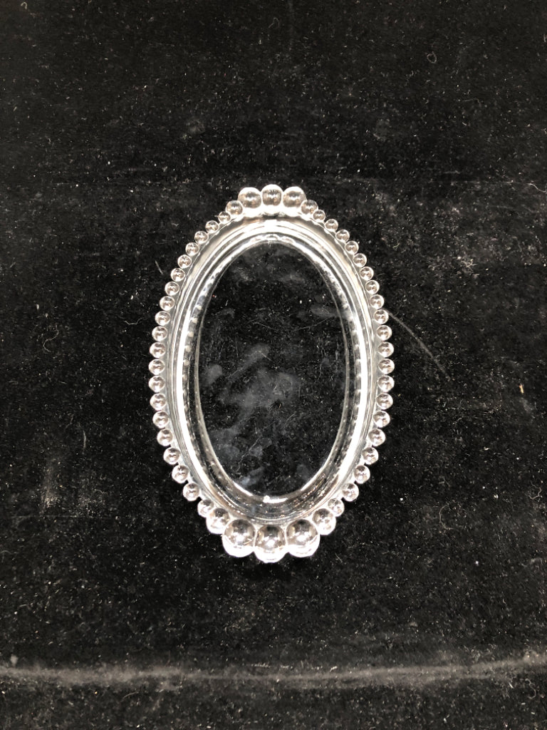 VTG CANDLEWICK OVAL PICKLE DISH.