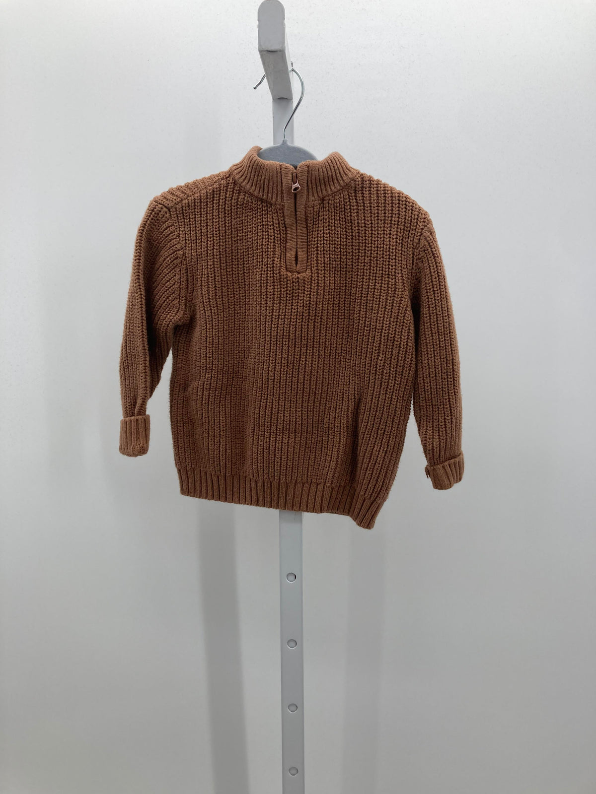 PARTIAL ZIP RIBBED